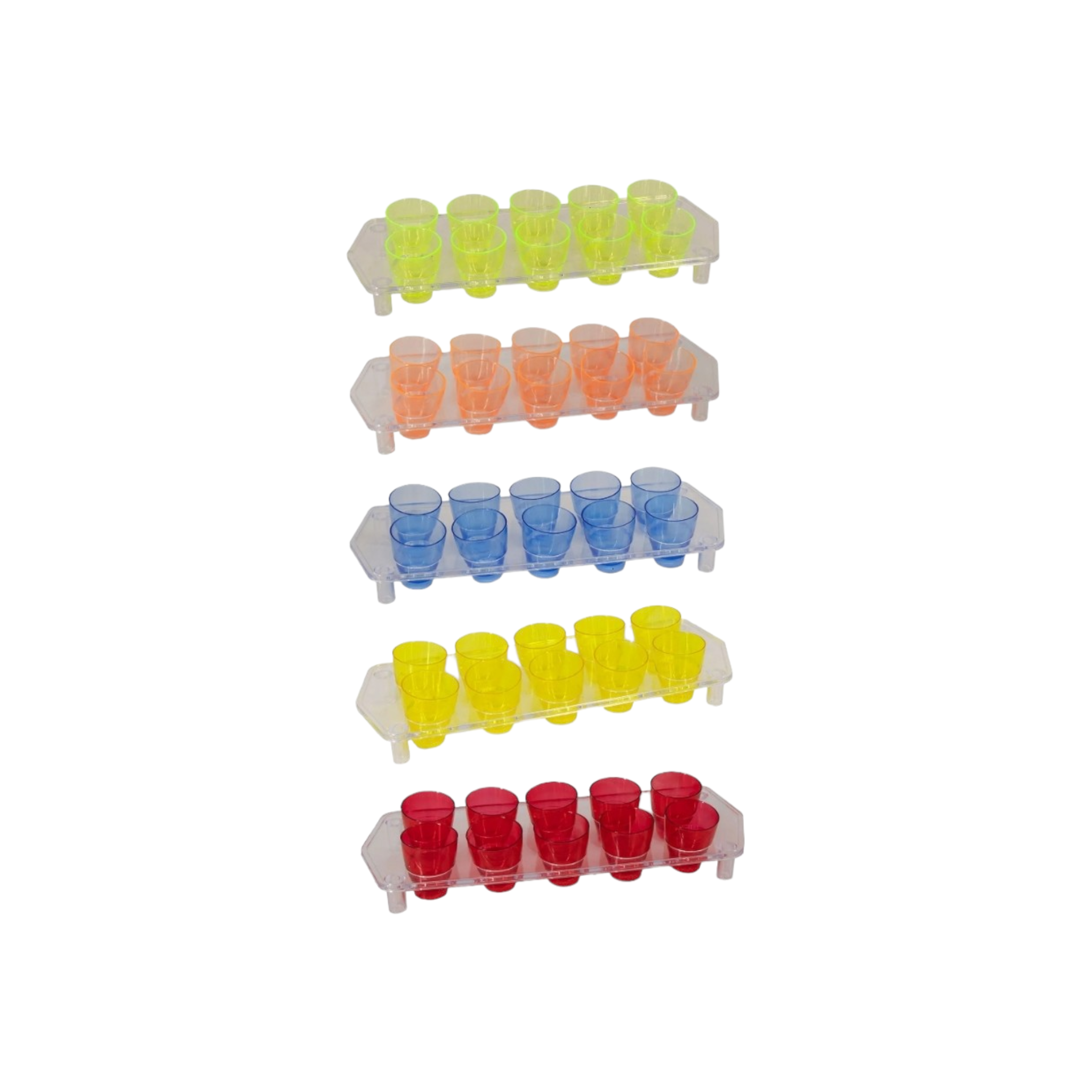 Bar Butler Plastic Shot Glasses on Tray 25ml 10pc 21476