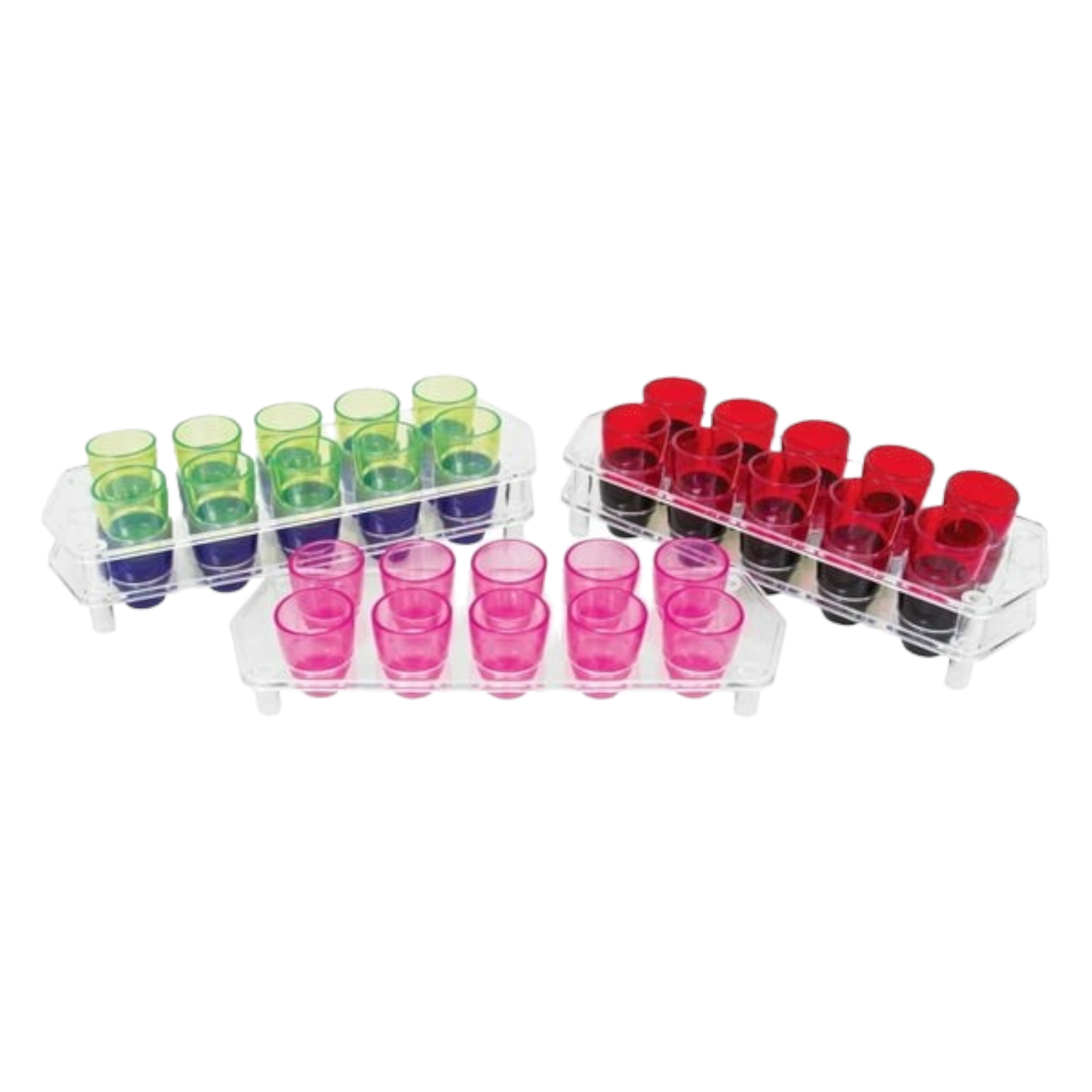 Bar Butler Plastic Shot Glasses on Tray 25ml 10pc 21476