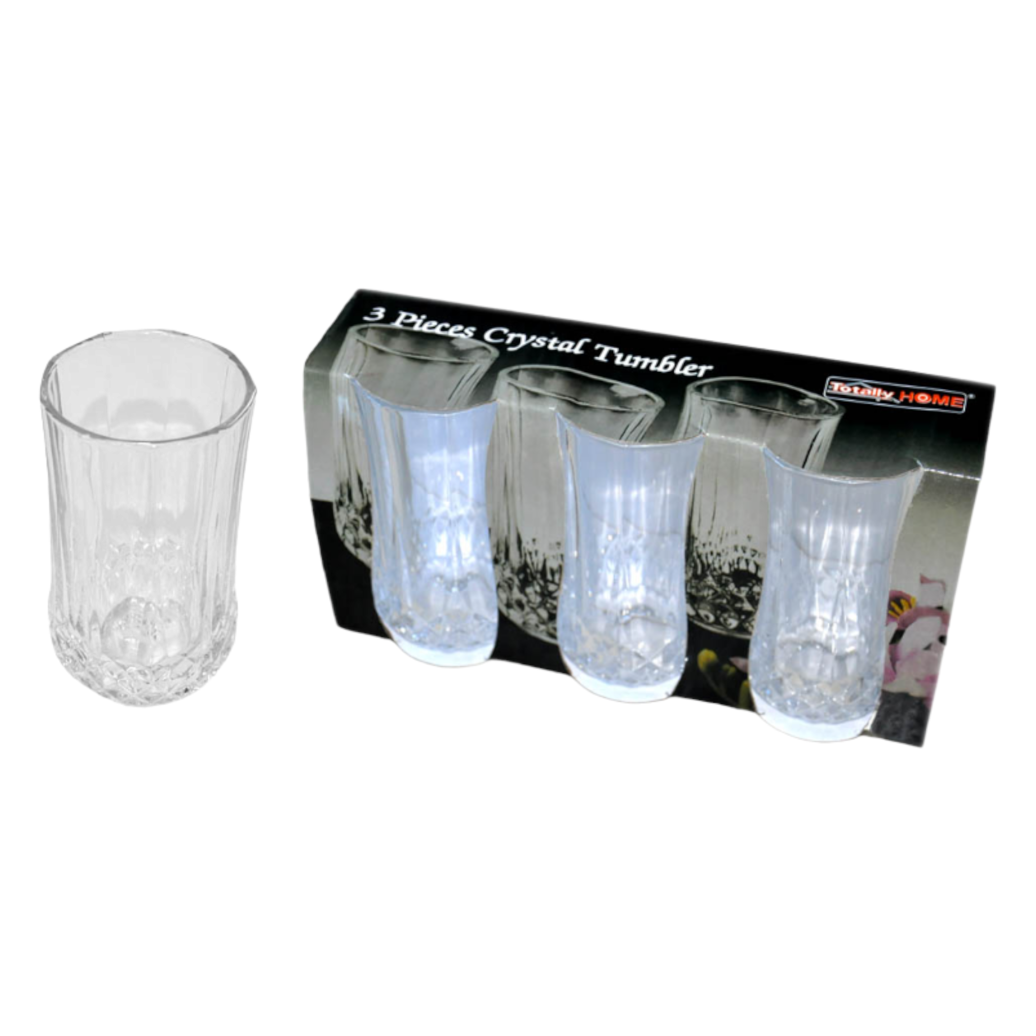 Totally Home Shot Glass Crystal Tot Measure 3pc TH70