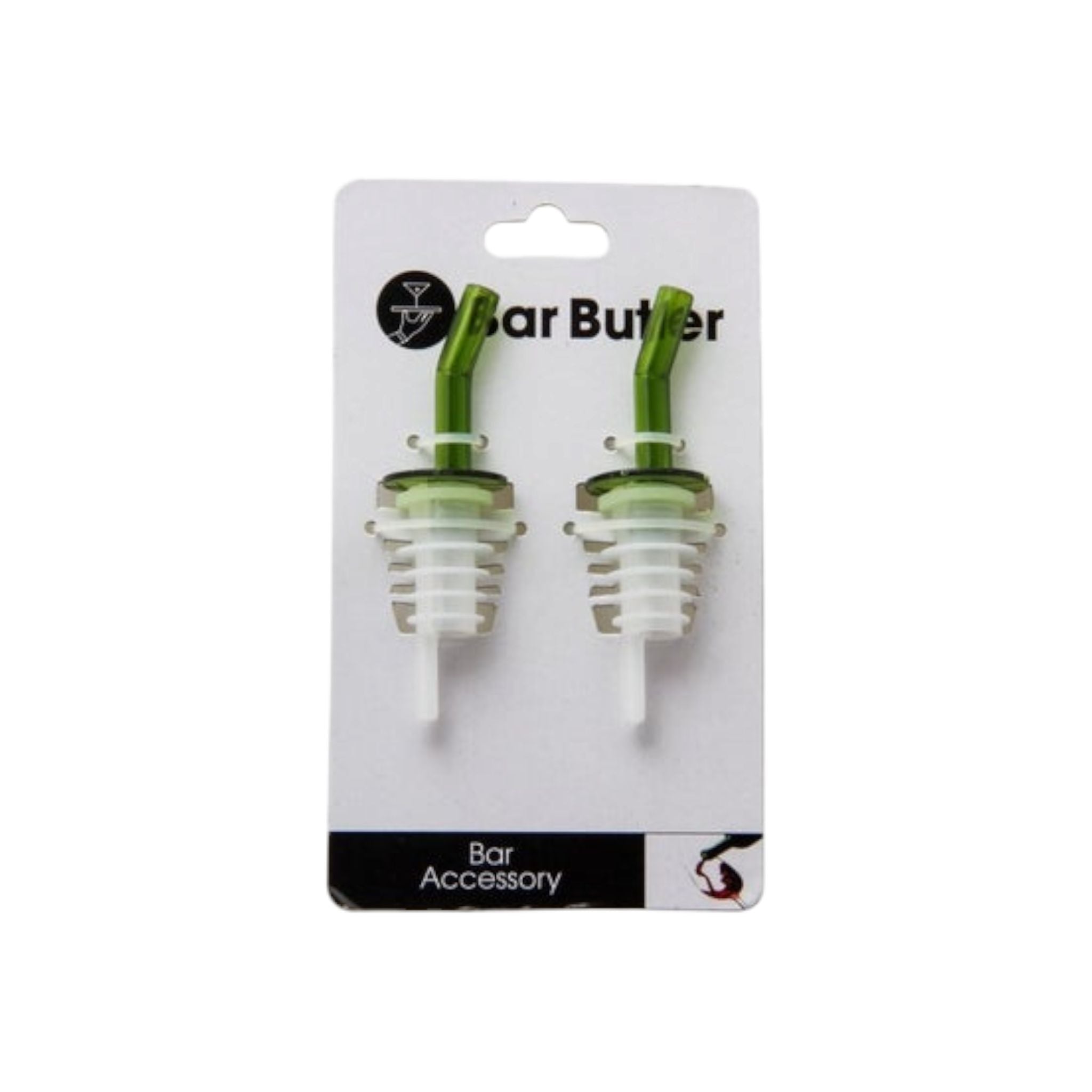 Bar Butler Tot Pourer Green 2pack 73026