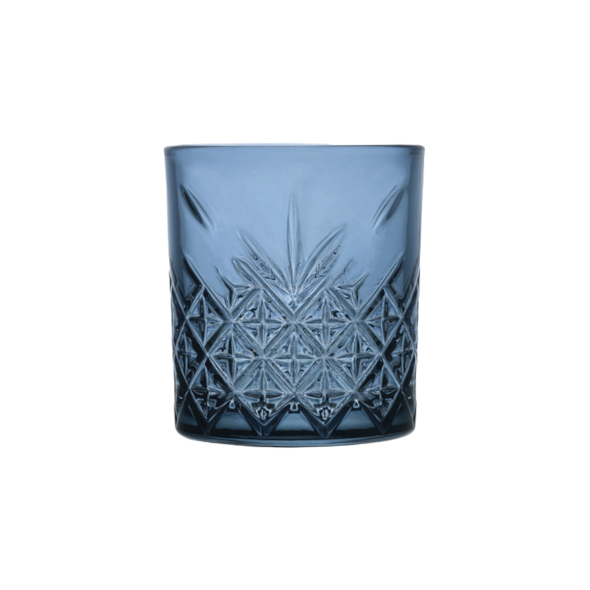 Pasabahce Timeless Glass Tumbler 345ml Whisky Blue 4pc 24202