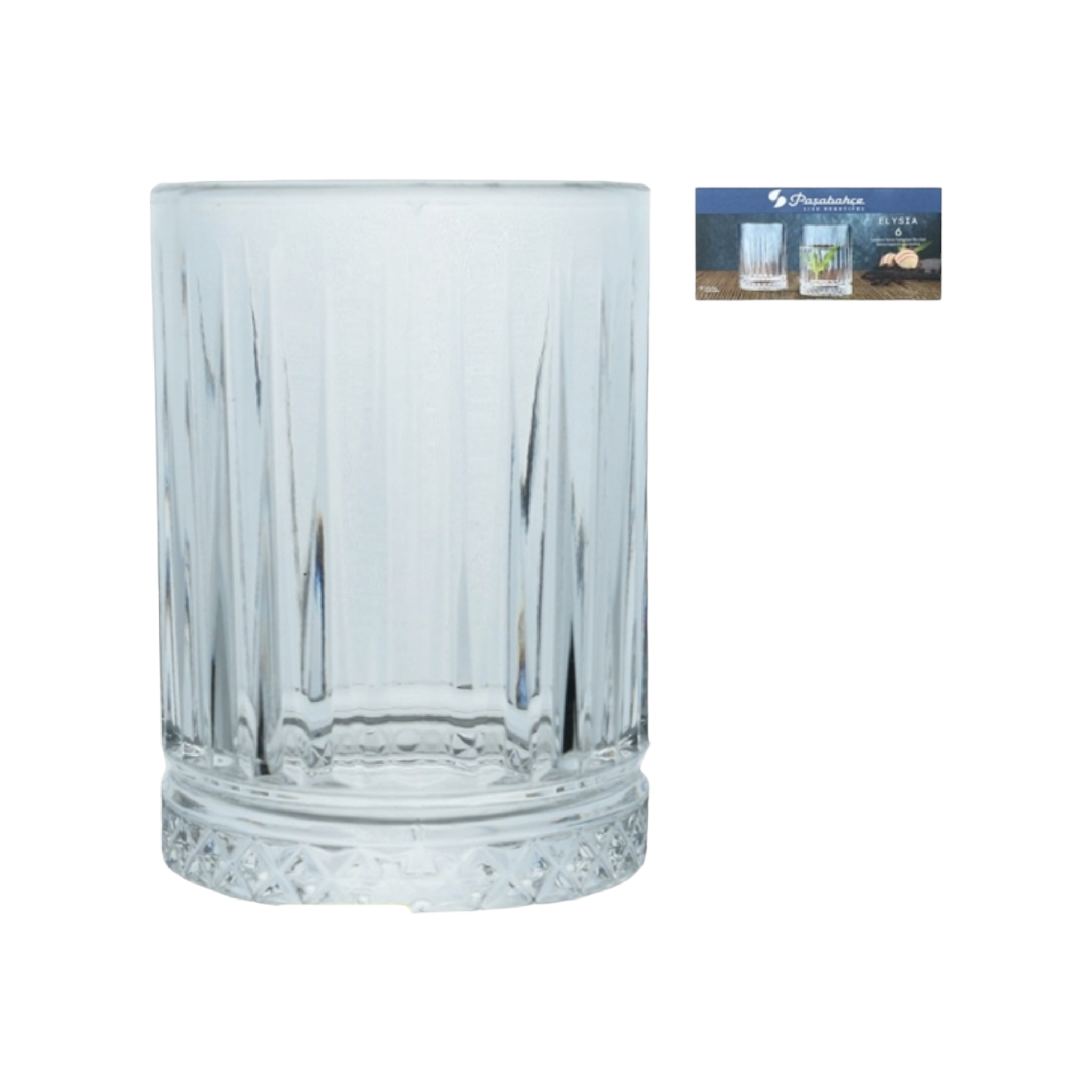 Pasabahce Glass Tumbler 110ml Elysia Water Glass 6pack 24043