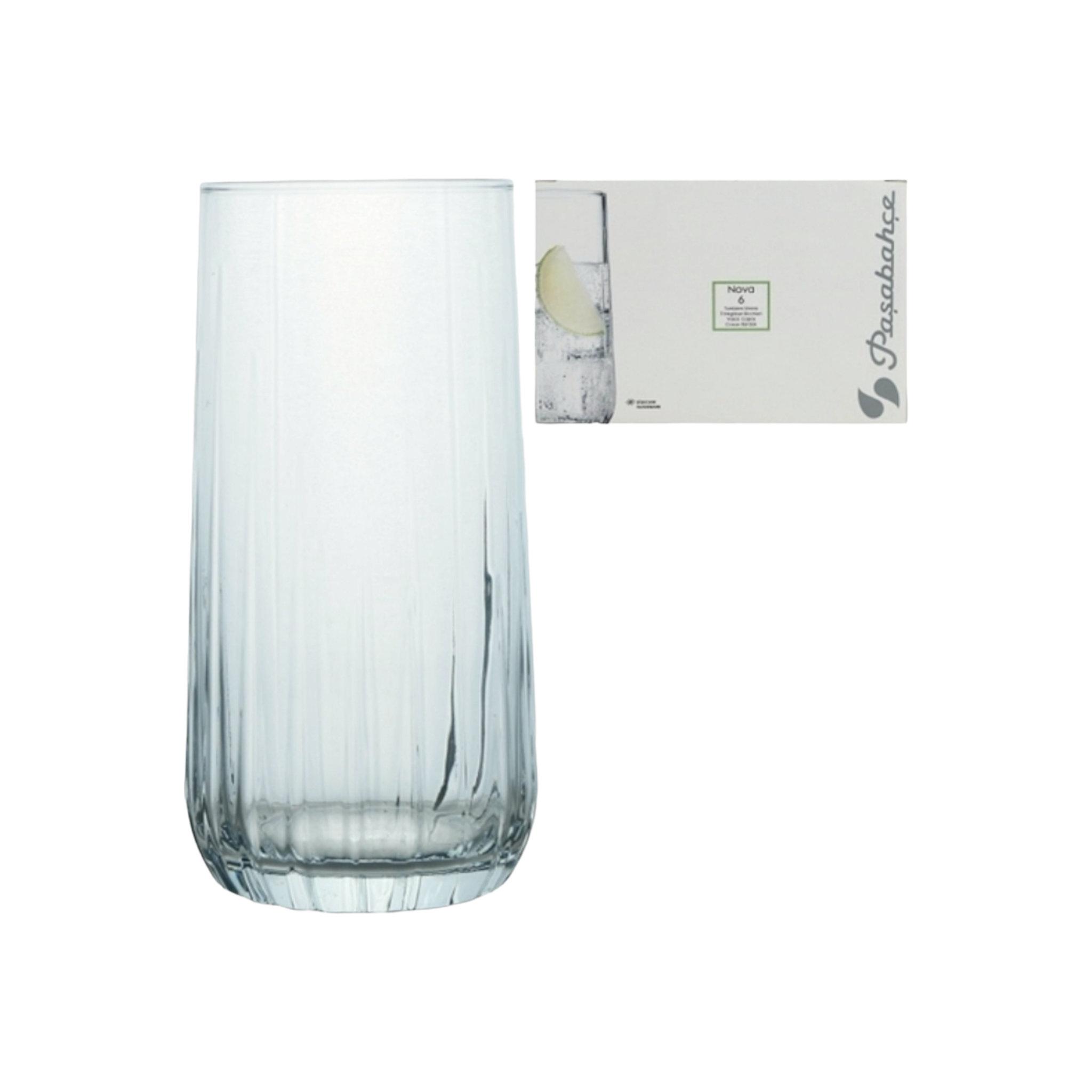 Pasabahce Nova Hiball Glass Tumbler 360ml6pack 23905