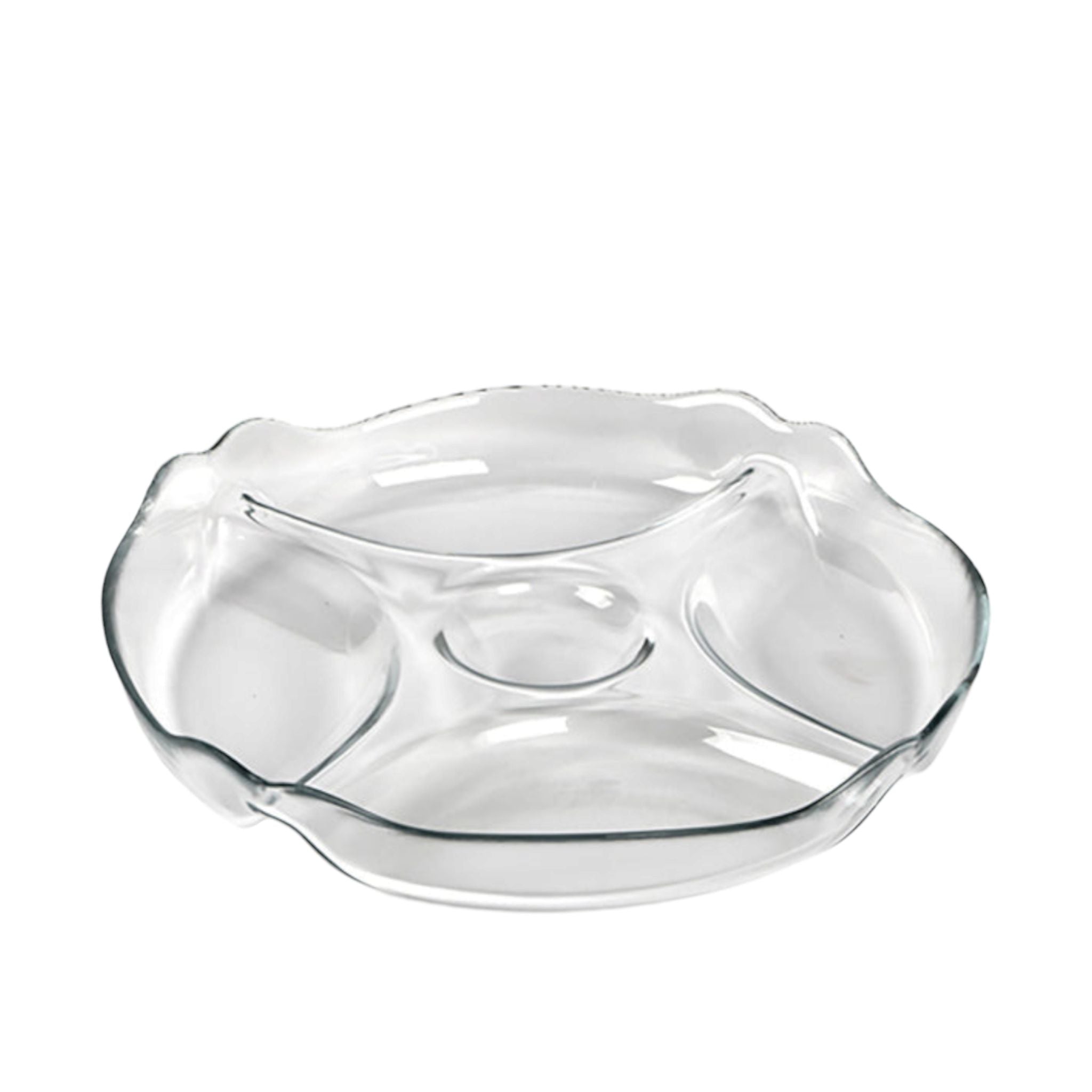 Pasabahce Patisserie Round Appetizer Serving Platter Divided 24cm  23880