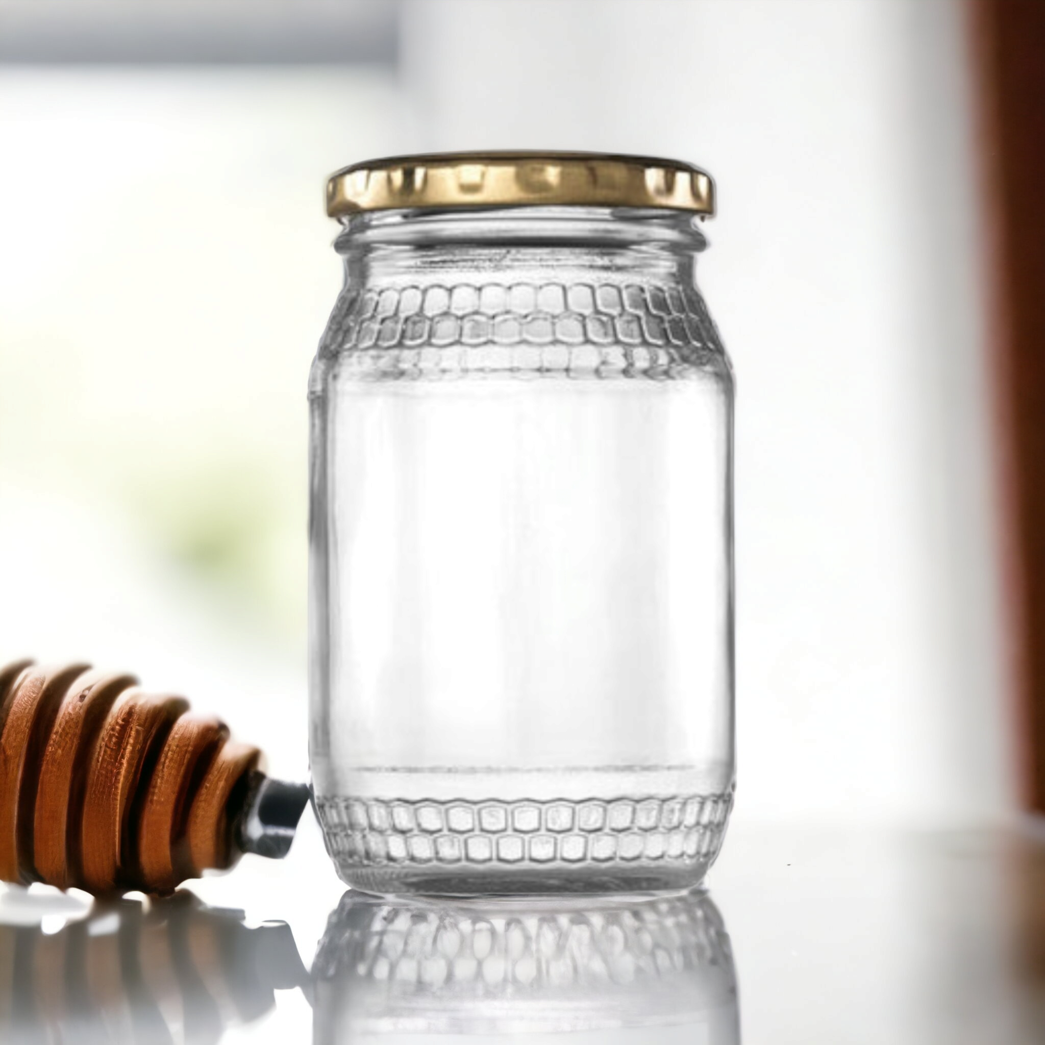 Consol Glass Honey Jar 352ml 10317