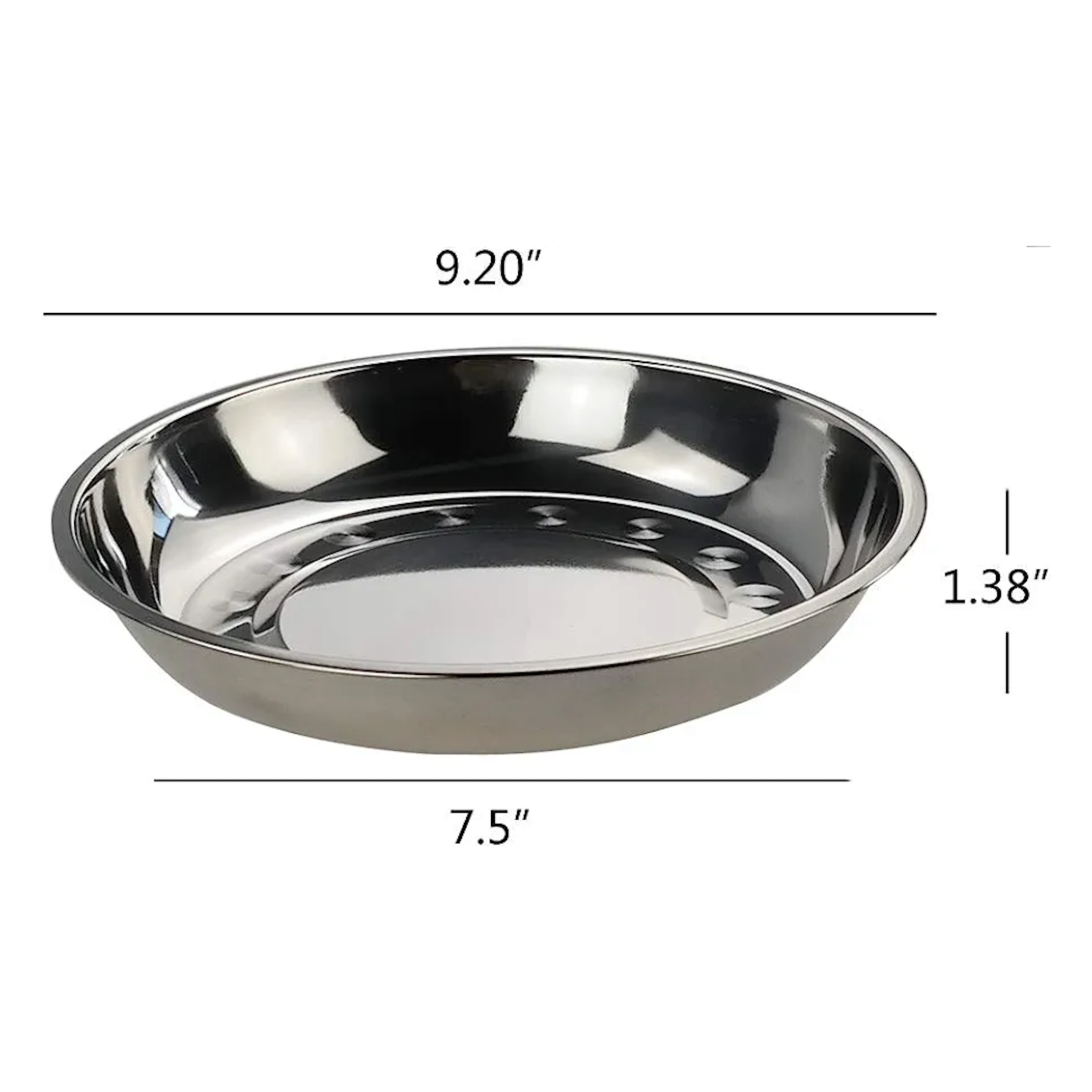 Serving Plate Round Stainless Steel