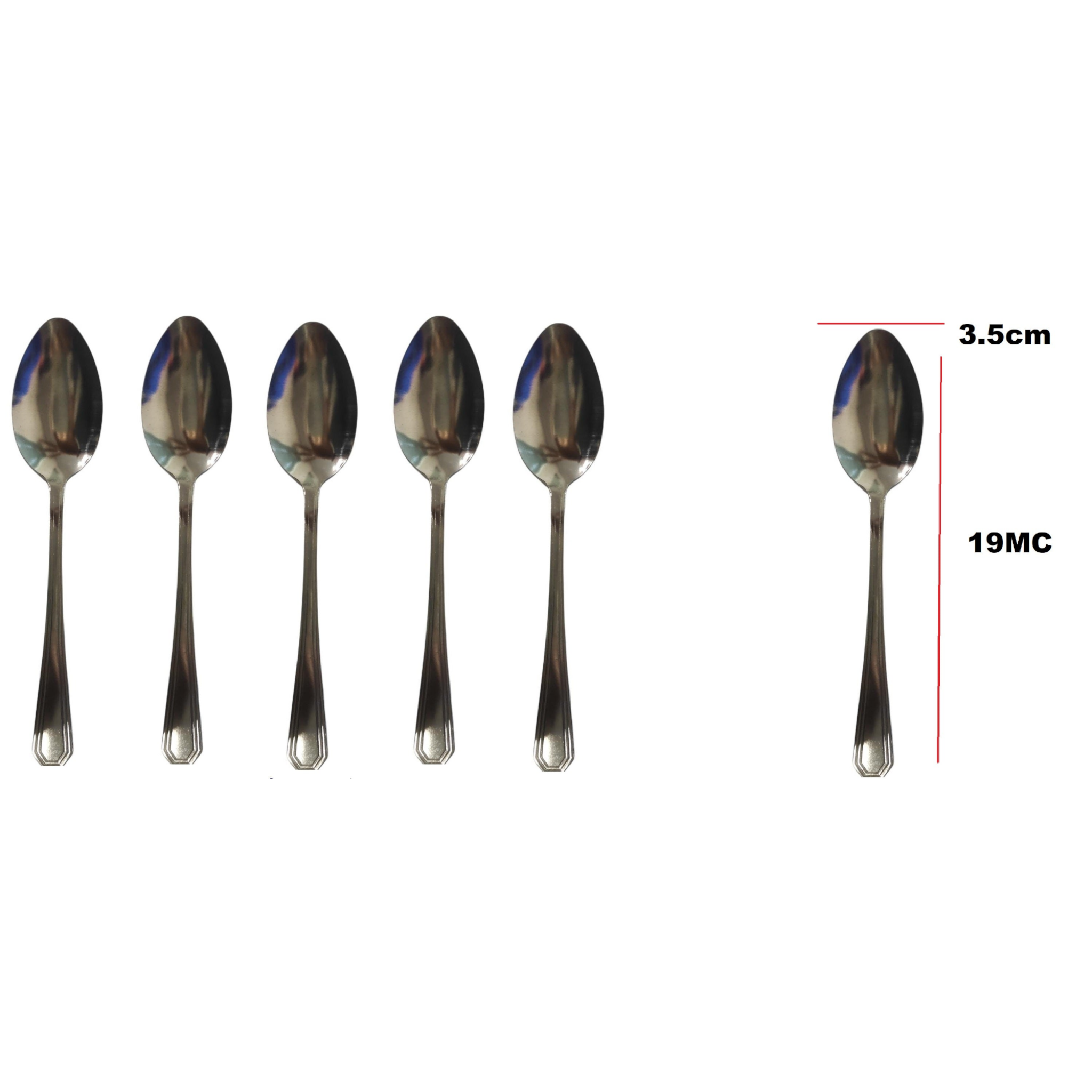 Stainless Steel Table Spoons 19cm Elegance 6pack 