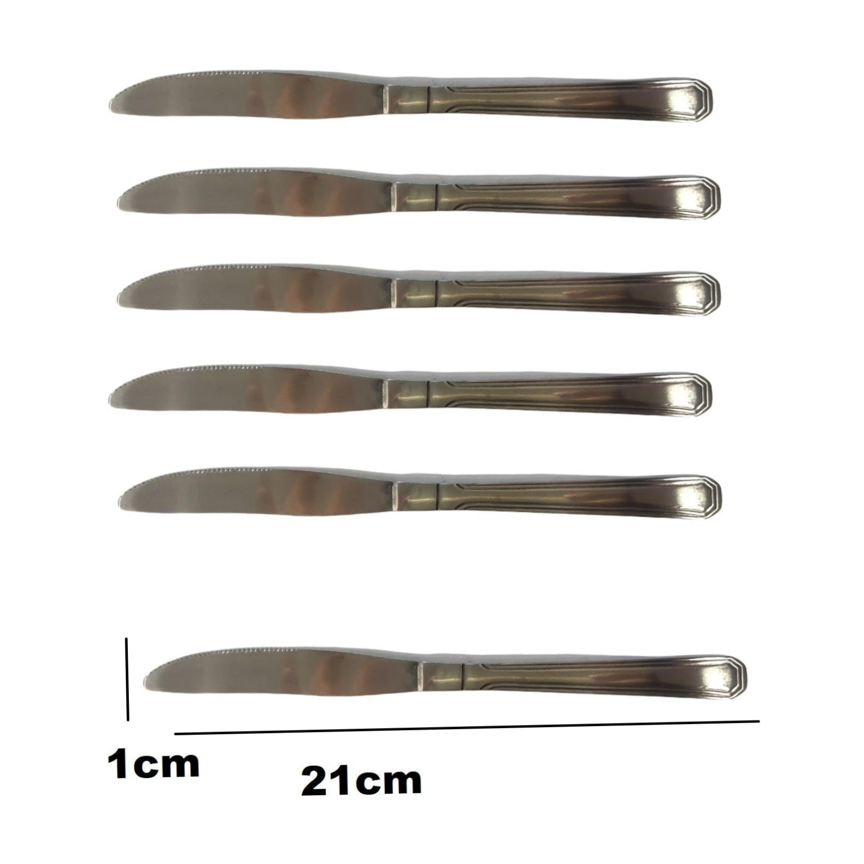 Elegance Table Knives 19cm Stainless Steel 6pack