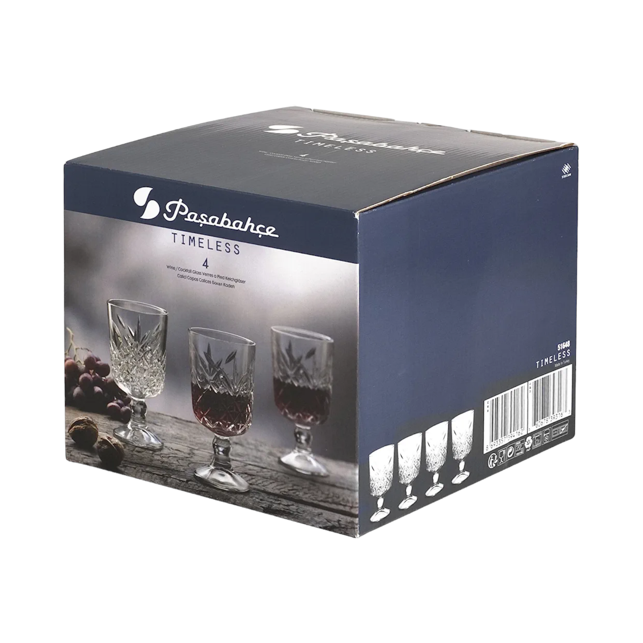 Pasabahce Timeless Glass Tumbler 330ml Red Wine 4pack 24000