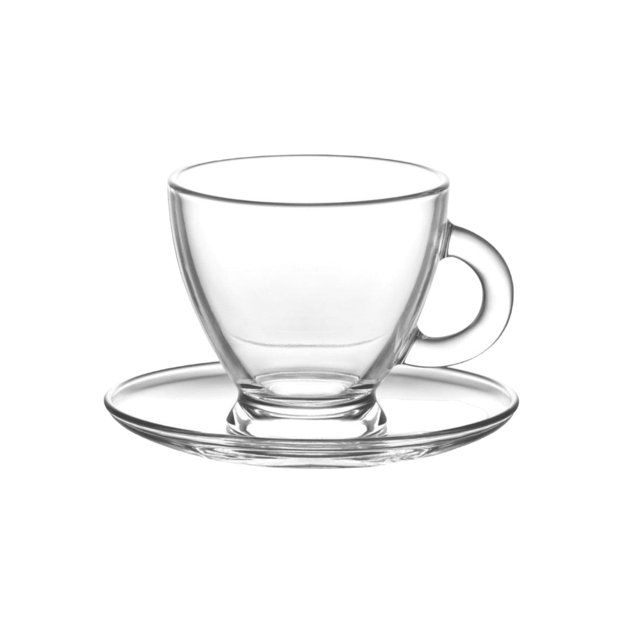 LAV Glass Cup and Saucer Set Roma 12pc SGN1860
