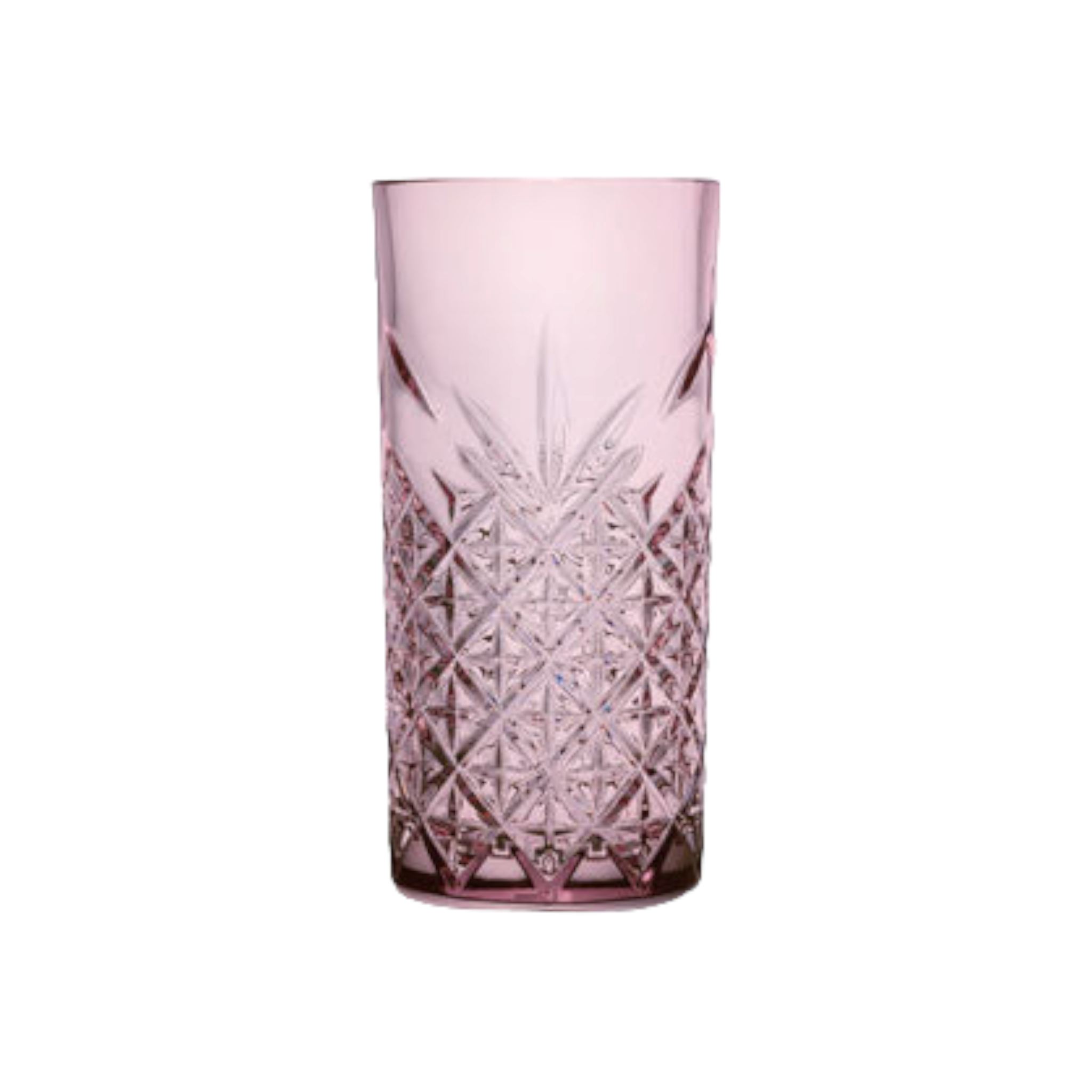 Pasabahce Timeless Hiball Glass Tumbler 450ml Pink 4pc 23956