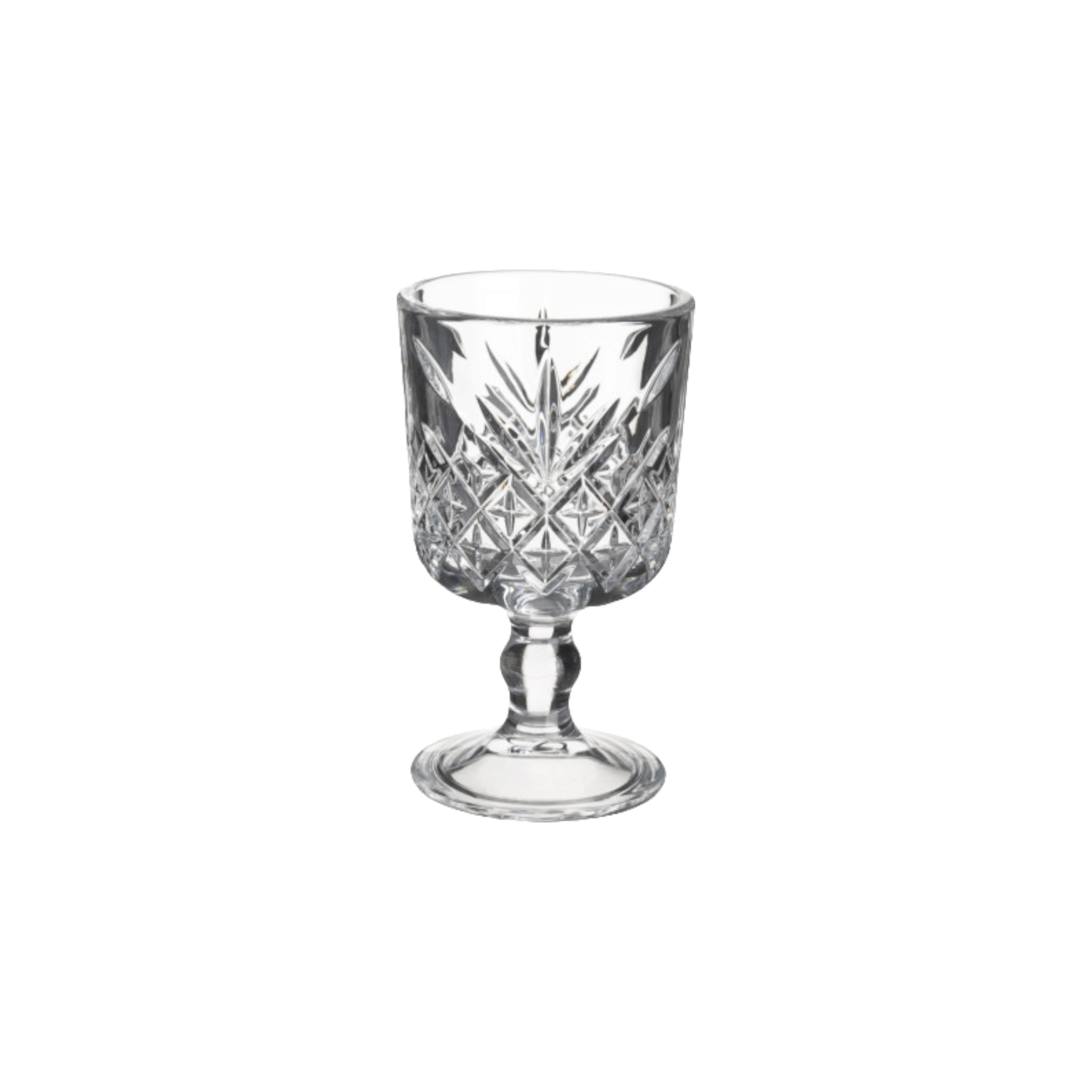 Pasabahce Timeless Glass Tumbler 60ml Turkish Tea Cup Stemmed 6pcs 23934