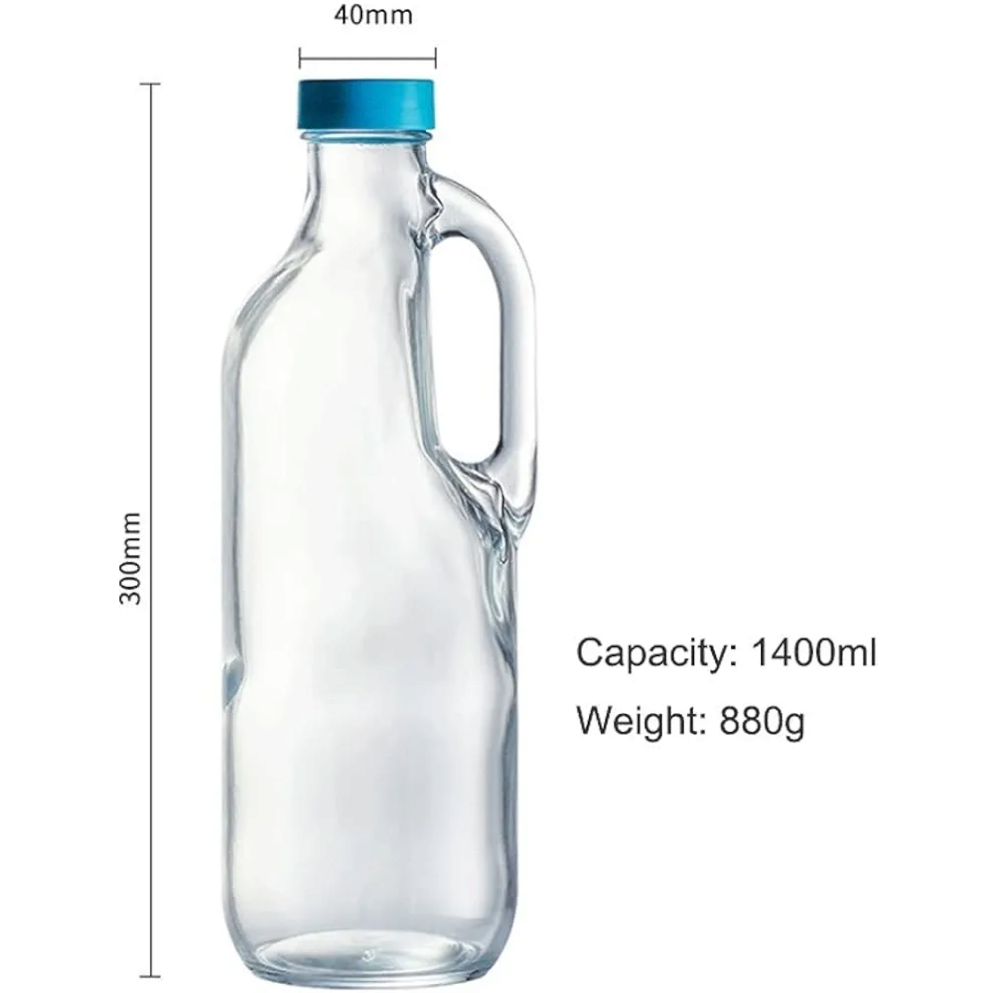 Pasabahce Basic Fridge Bottle 1.5L with Lid 24002