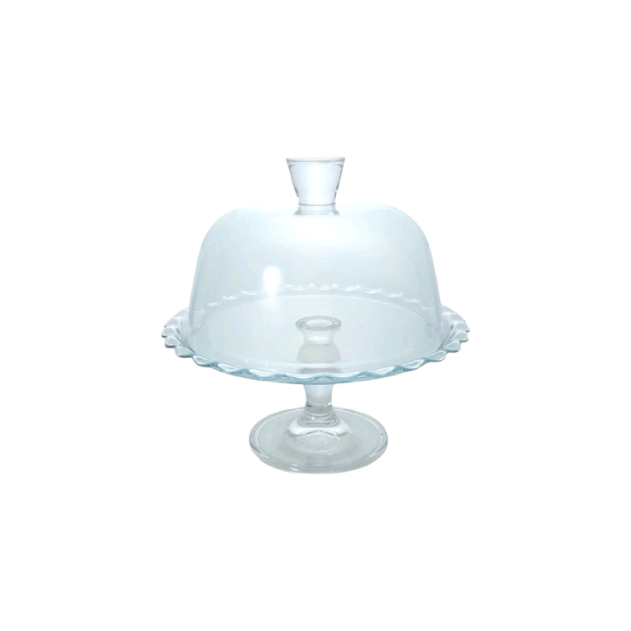 Pasabahce Petit Patisserie Cake Dome 26.4x26cm with Serving Base Tray Footed 23095