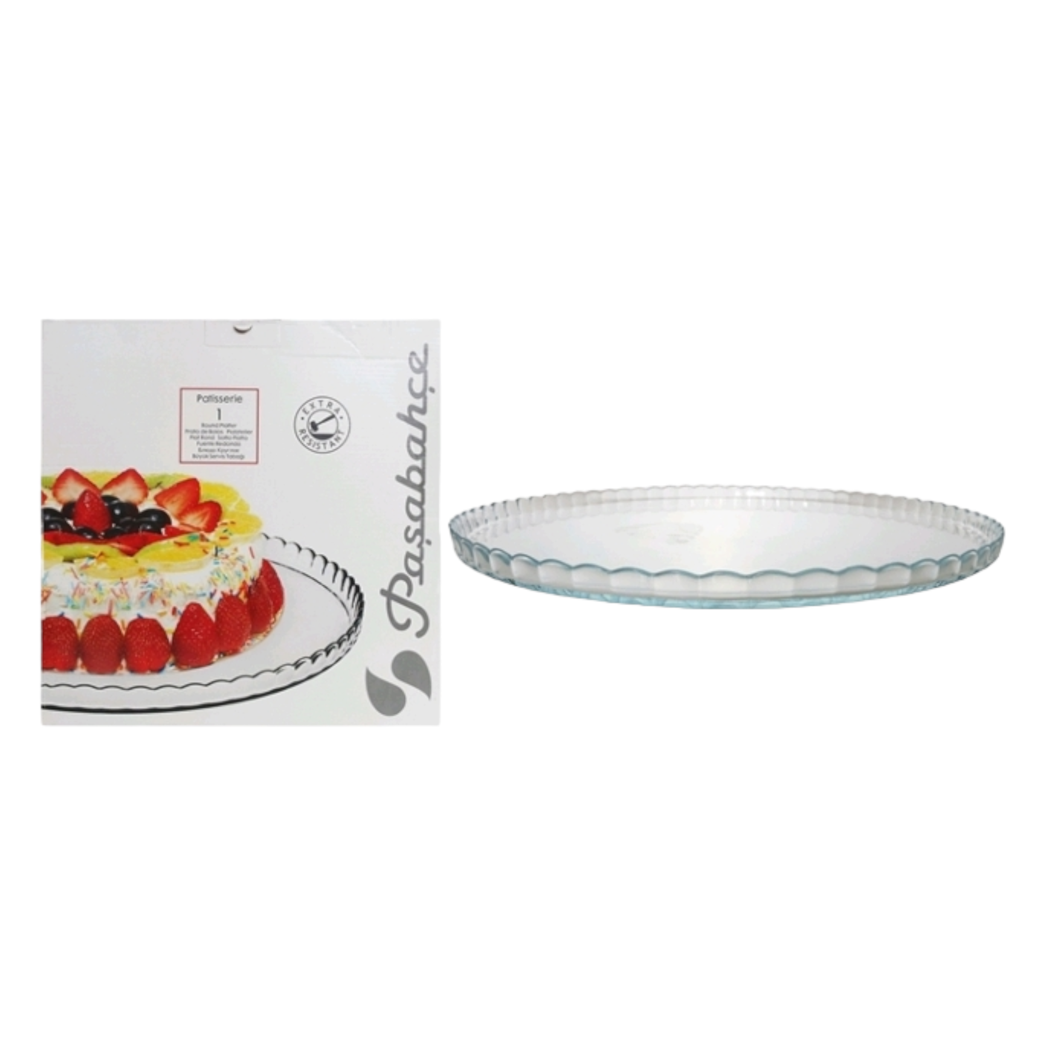 Pasabahce Patisserie Cake Platter 322mm Serving Tray 23094