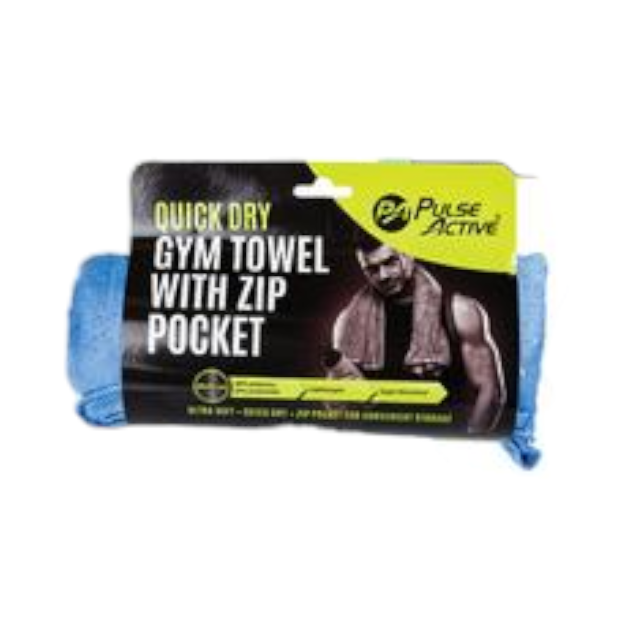 Fitness Gym Towel with Zip Pocket 40x90cm