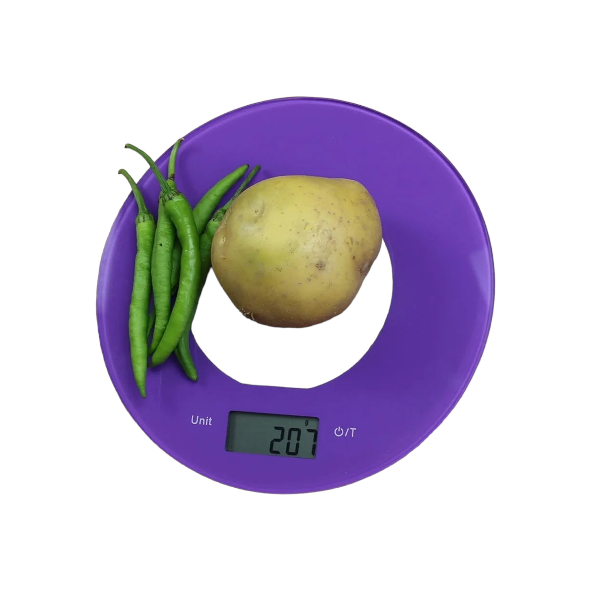 Regent Kitchen Digital Round Scale Black with Clear Centre 5kg 28303