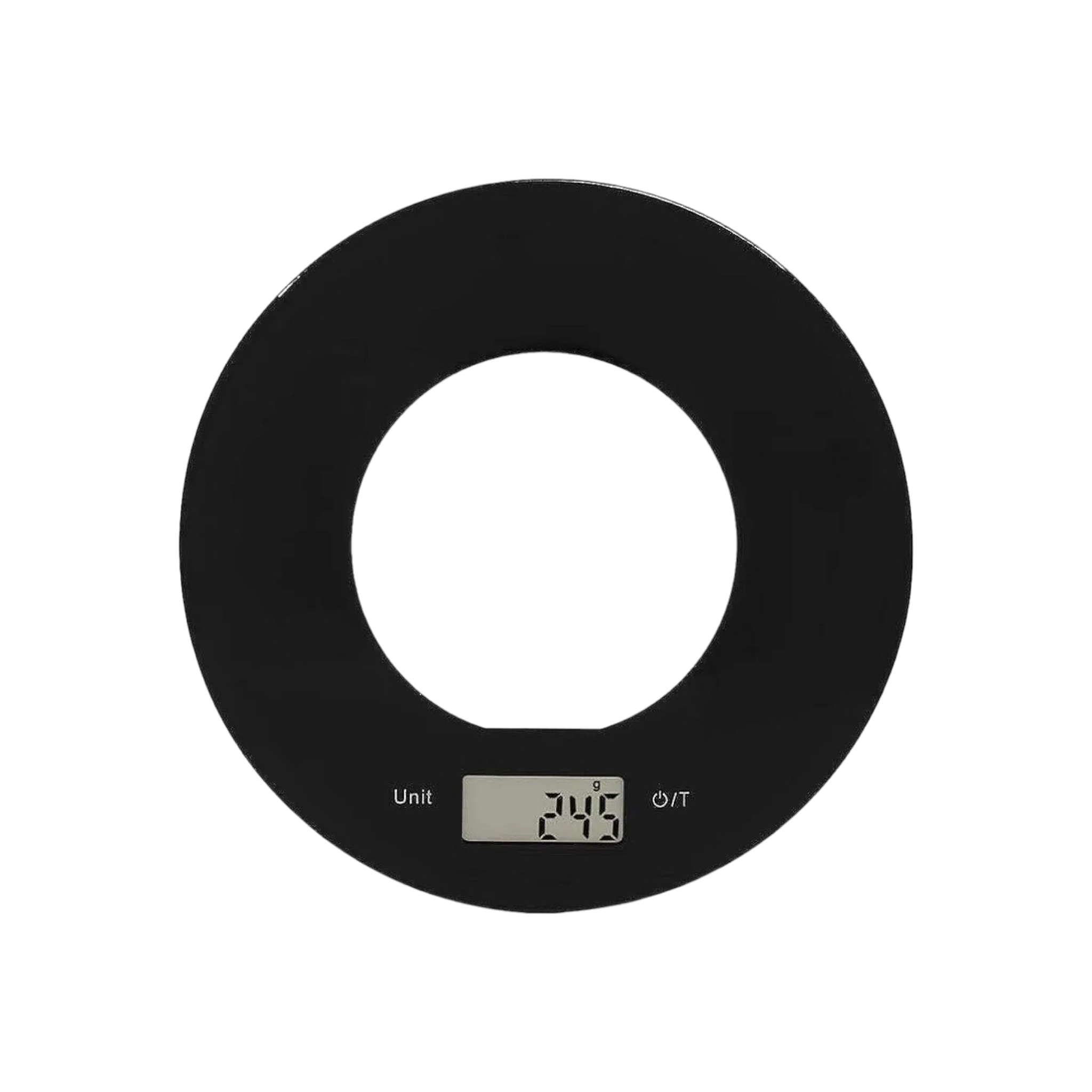 Regent Kitchen Digital Round Scale Black with Clear Centre 5kg 28303