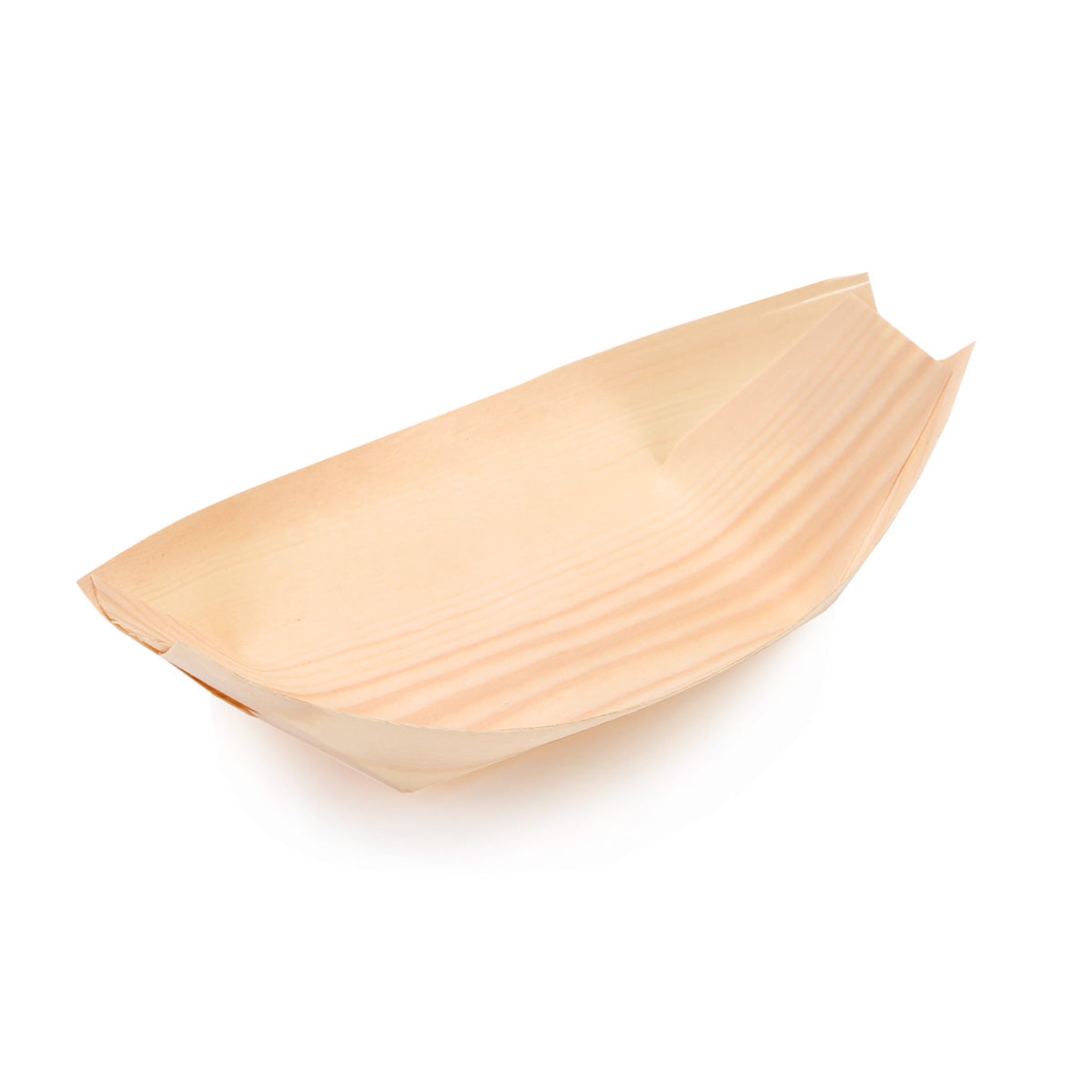 Bamboo Serving Boat Tray Disposable 11.5x6.5cm 50pack