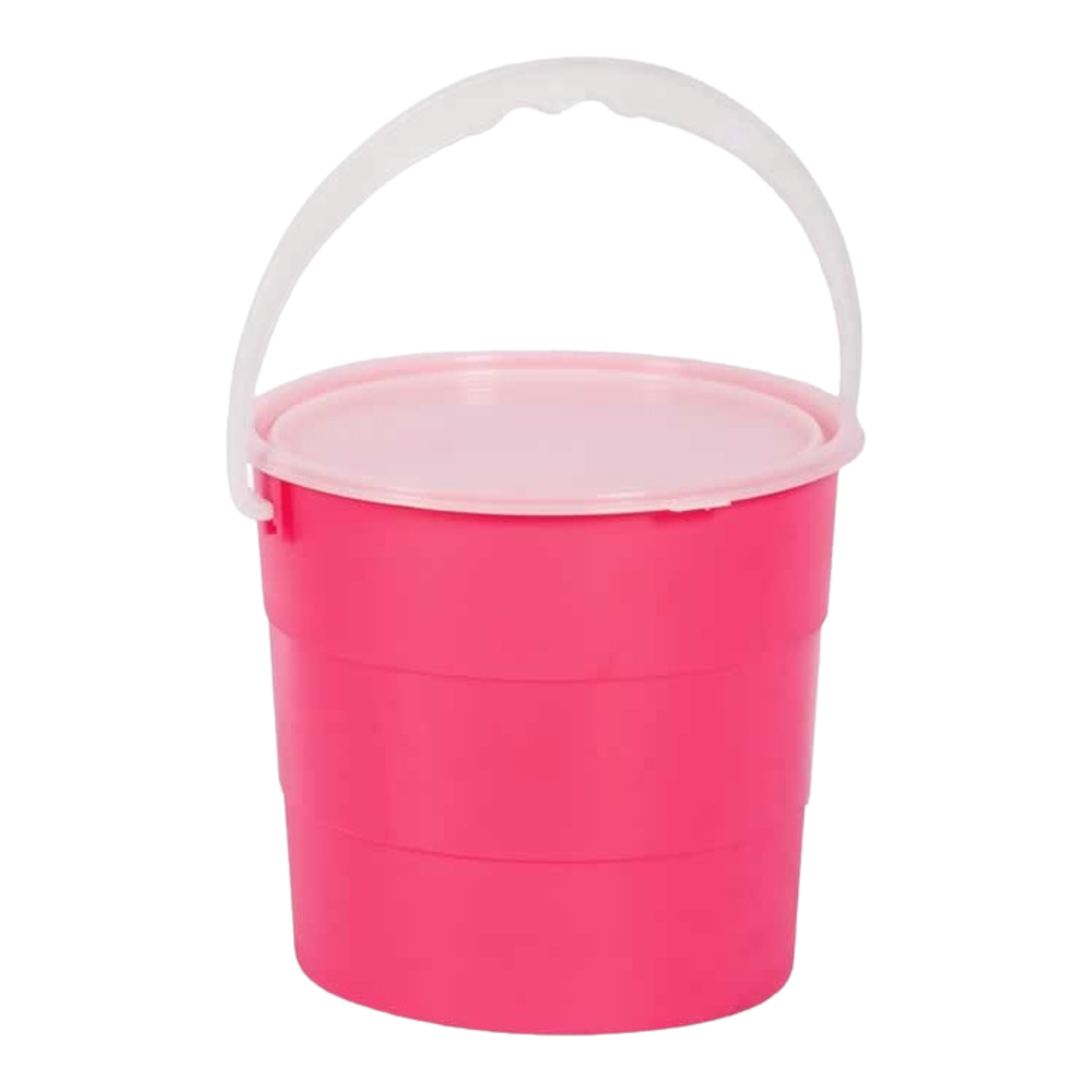 10L Plastic Bucket with Lid Assorted Color Buzz