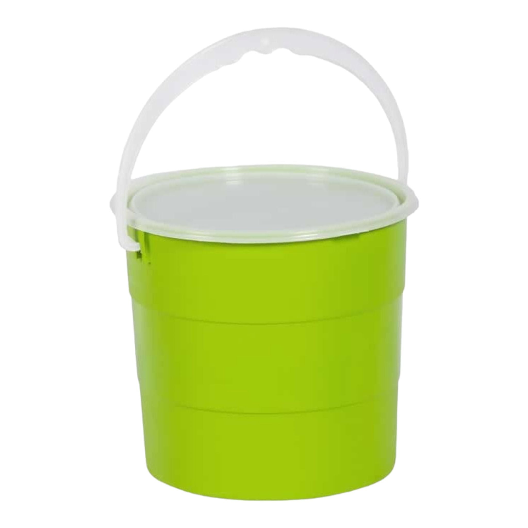 10L Plastic Bucket with Lid Assorted Color Buzz