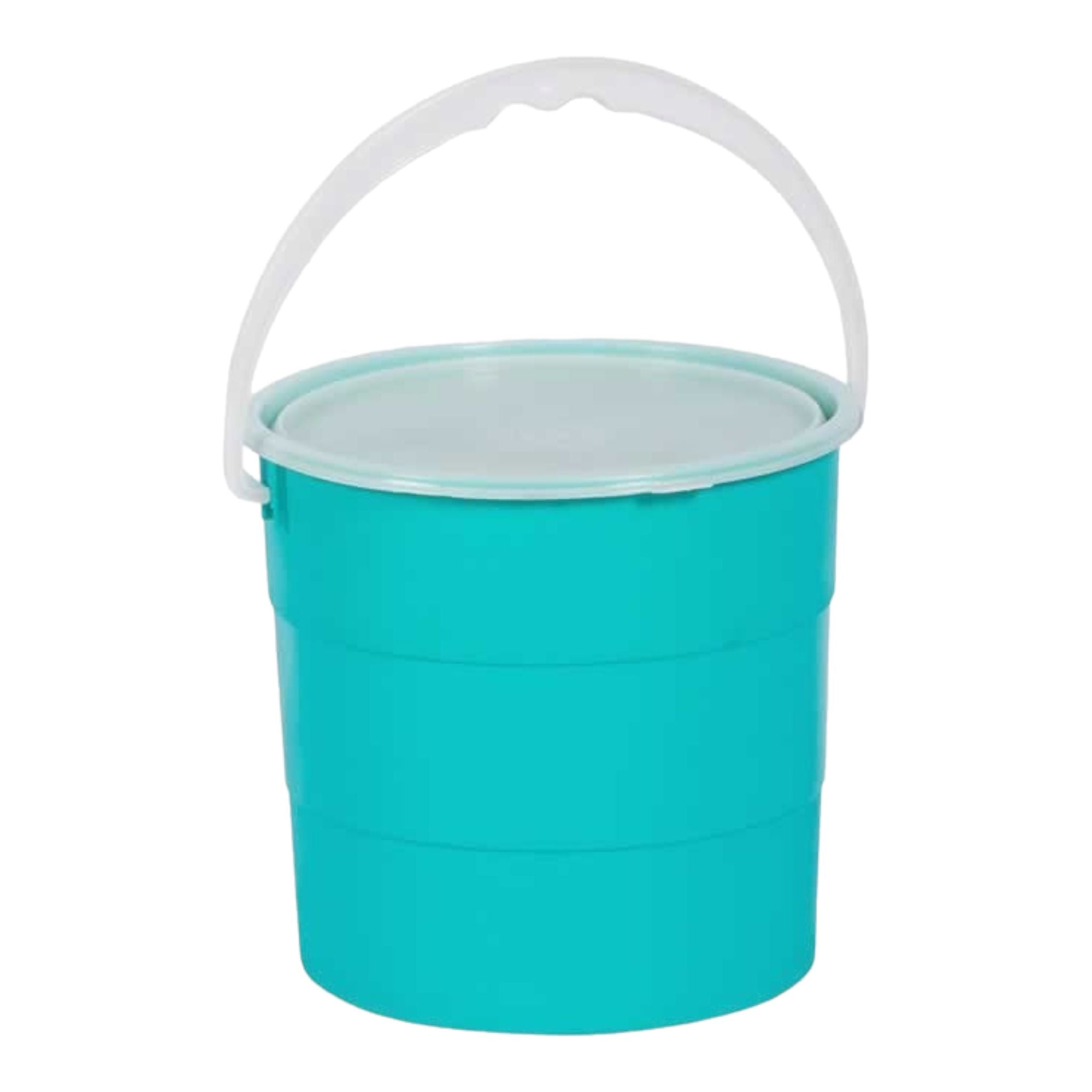 10L Plastic Bucket with Lid Assorted Color Buzz