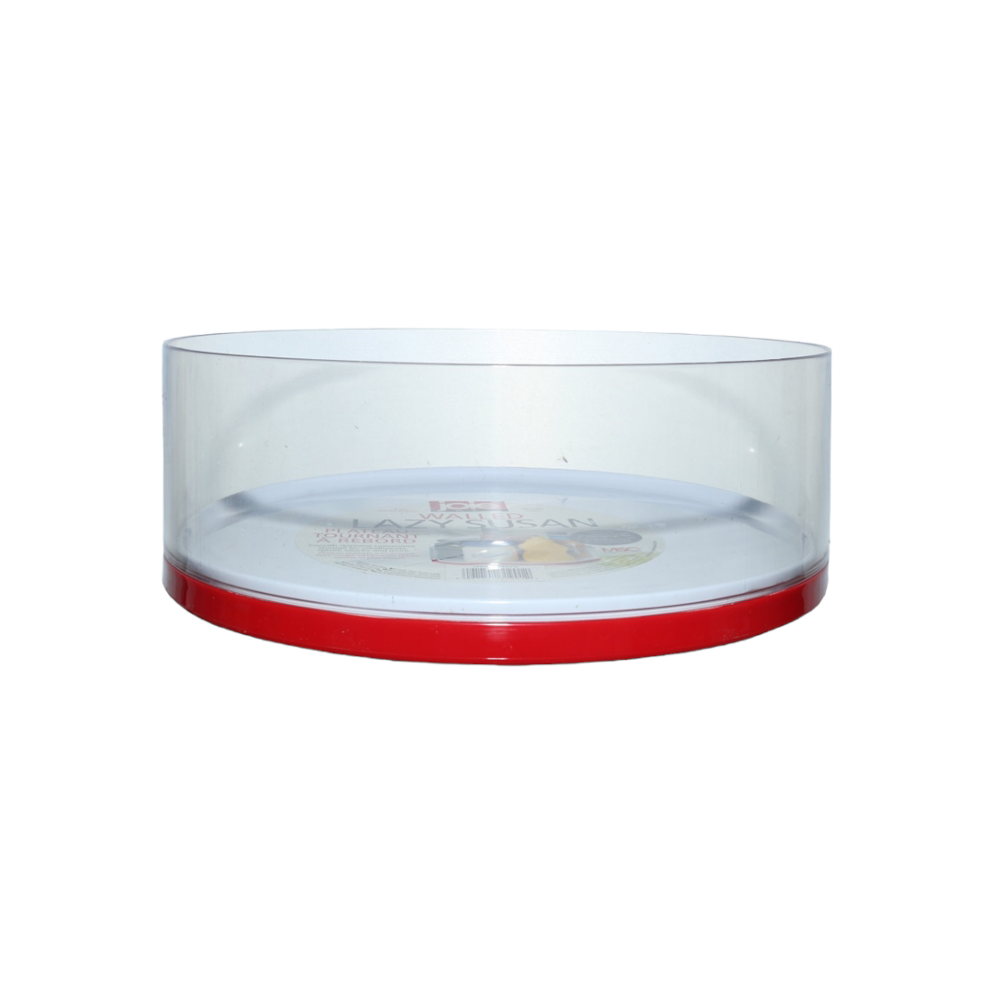 Joie Lazy Susan Server Saver Turntable with Cover Walled Red 14076