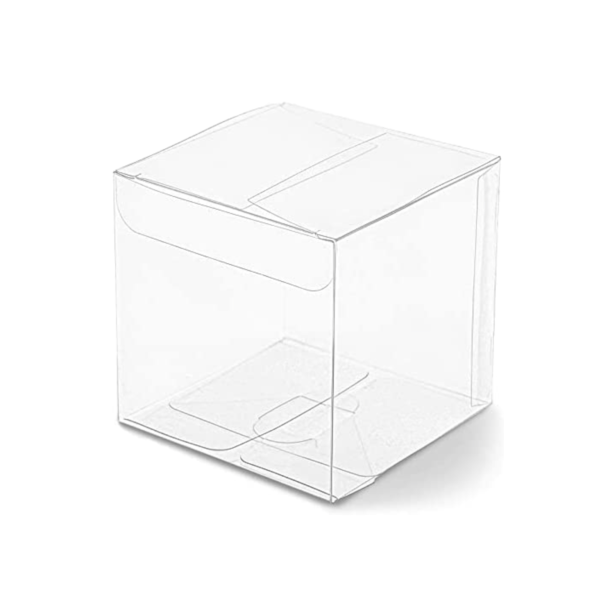 PVC Gift Box Clear 8x8x10cm Cupcake Box 12pcs