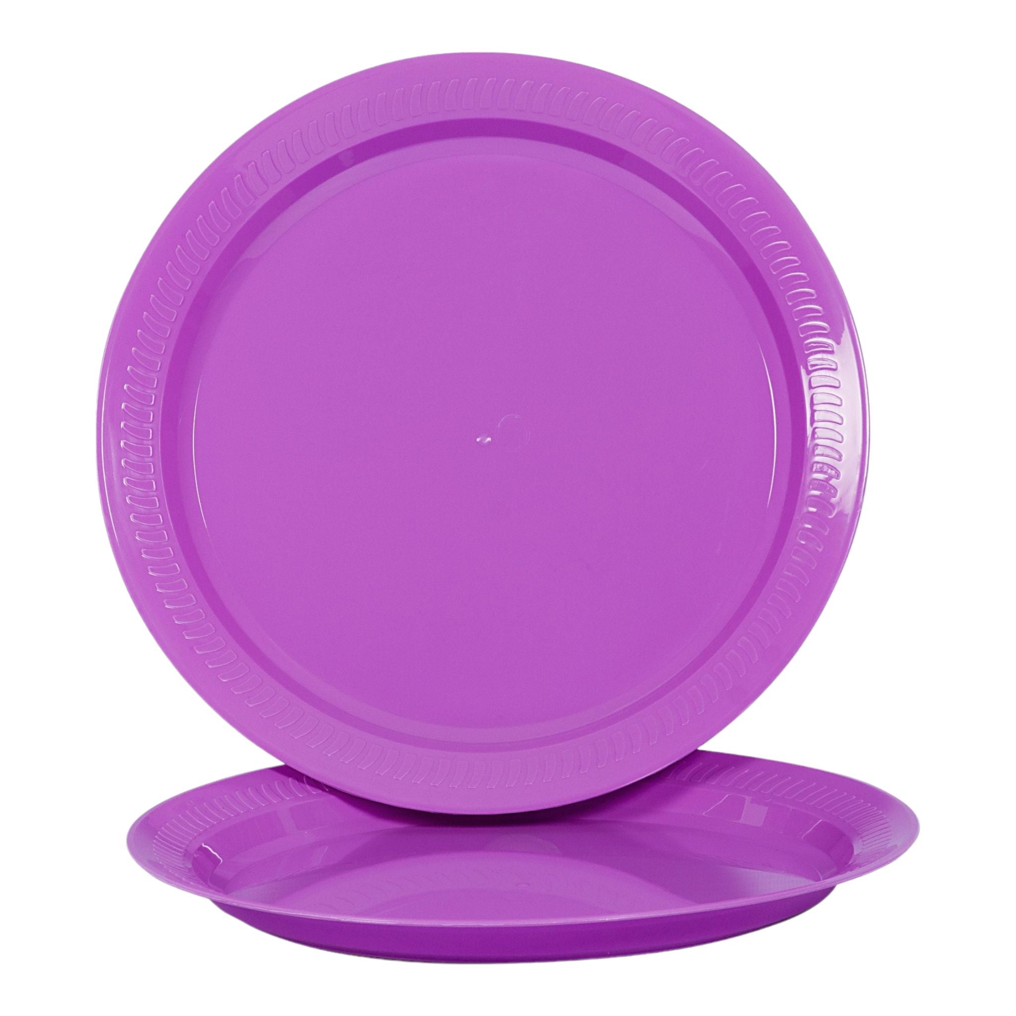 Plastic Catering Color Plates 260mm Extra Large 10pack Buzz