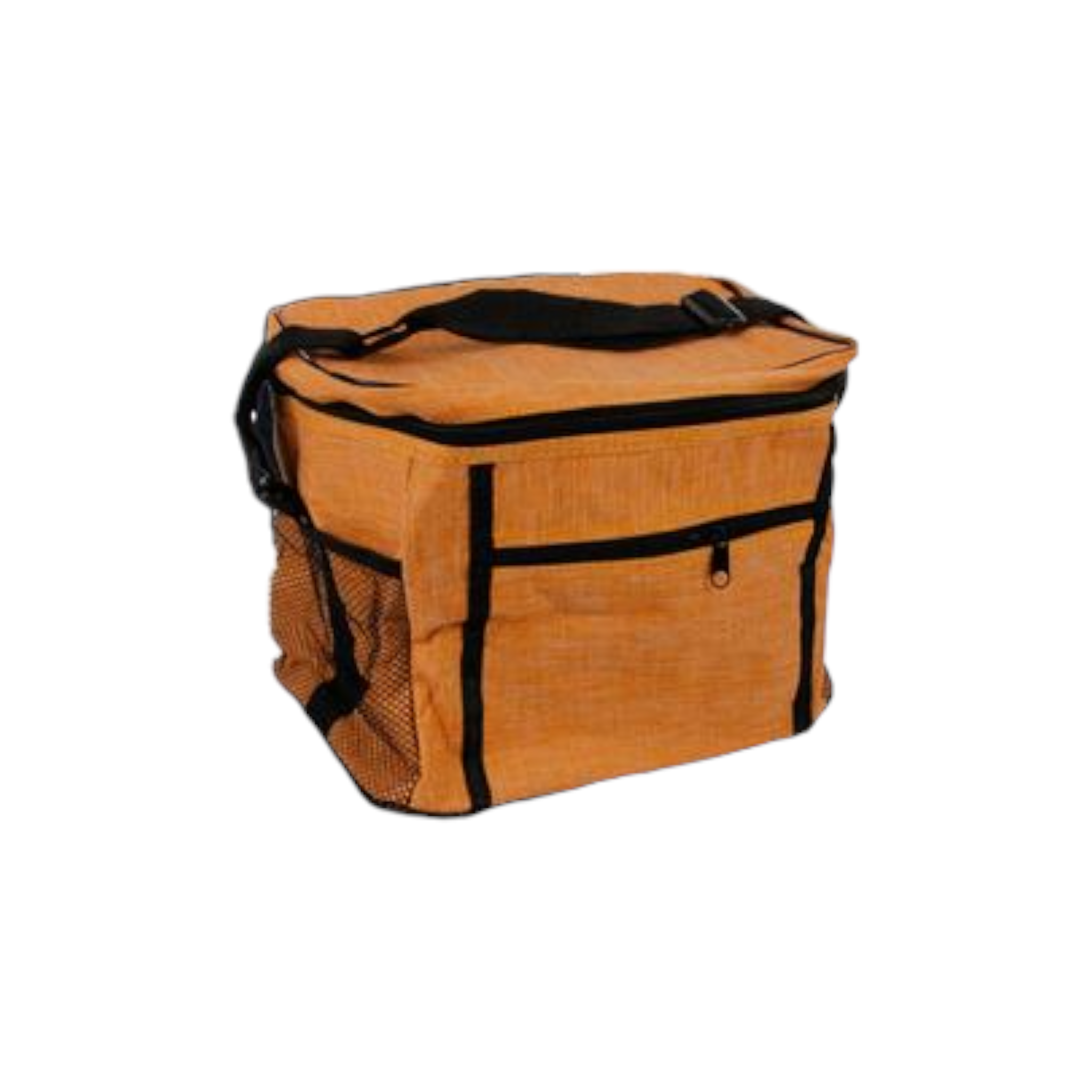 Nylon Cooler Lunch Bag with Pocket 27x18x23cm