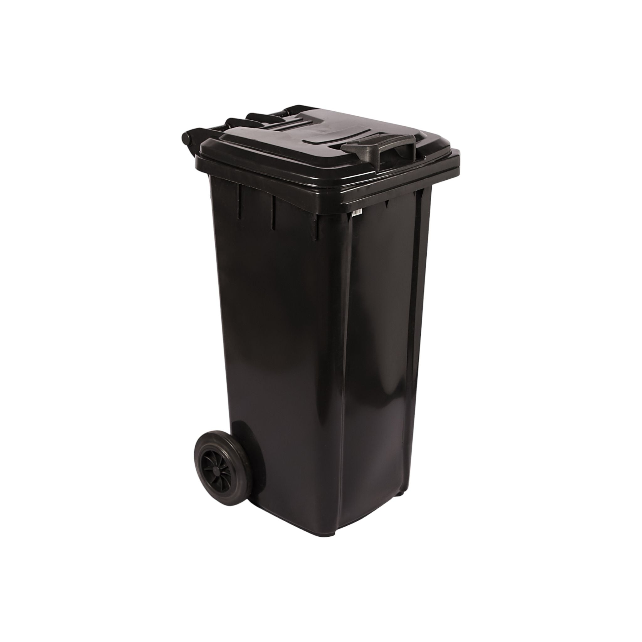 120L Pride Wheelie Refuse Bin on Wheels Black