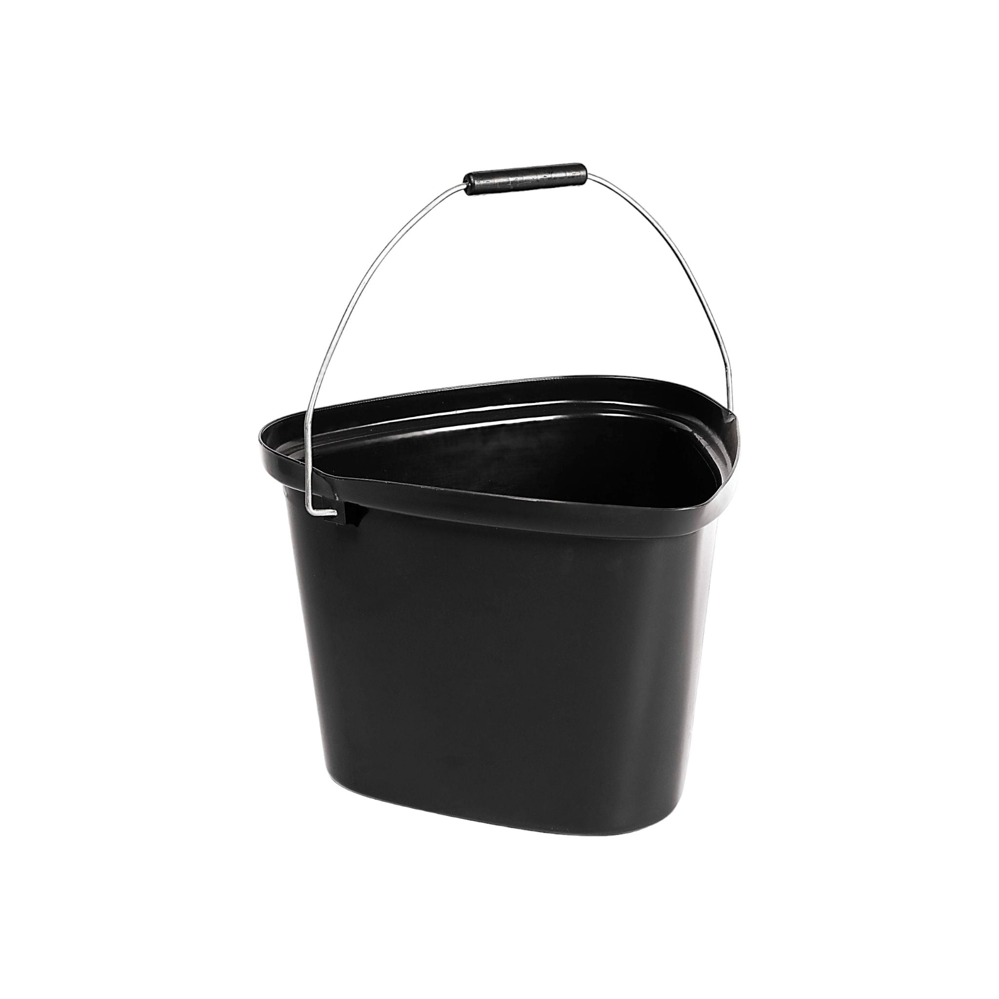 12L Builders Bucket Plastic Black Pride