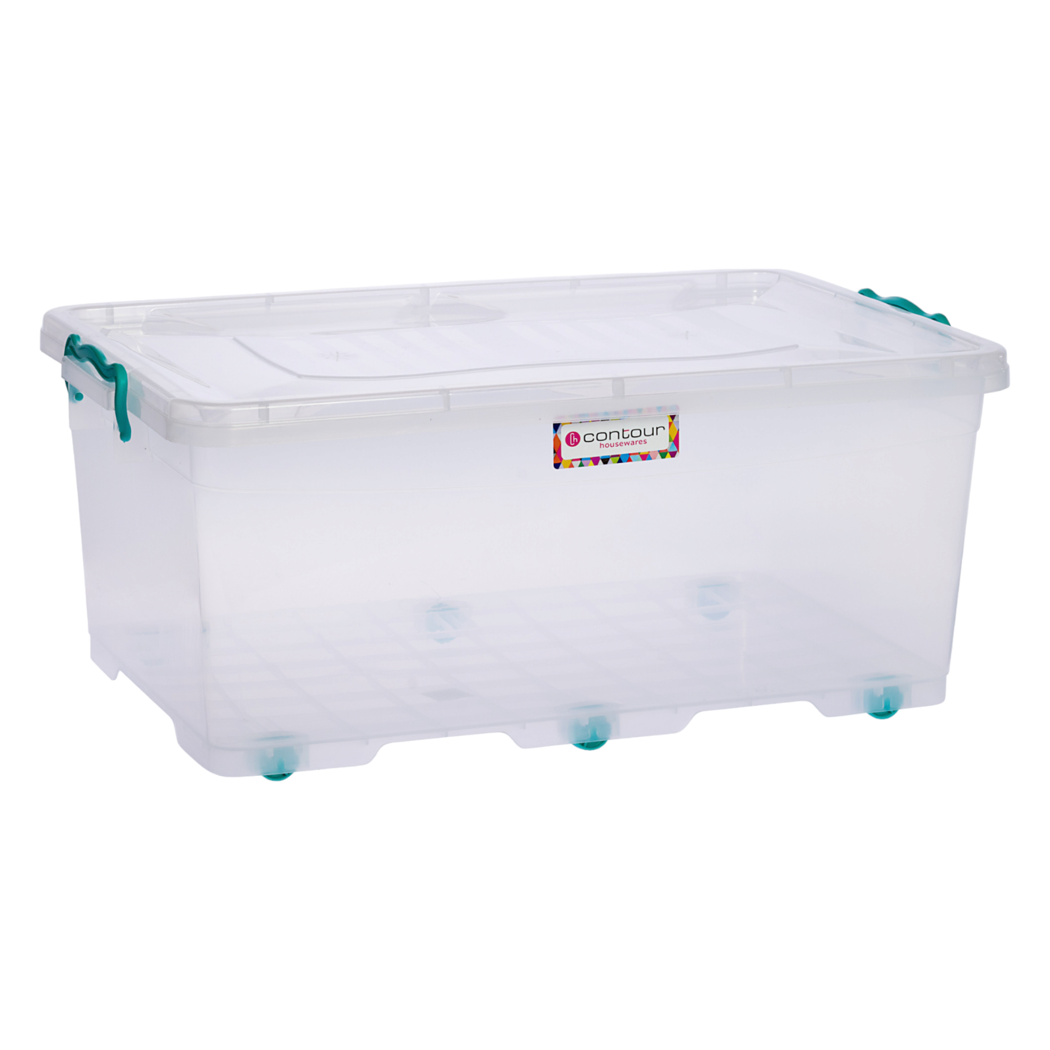 40L Plastic Storage Box Utility Container Clear Buzz