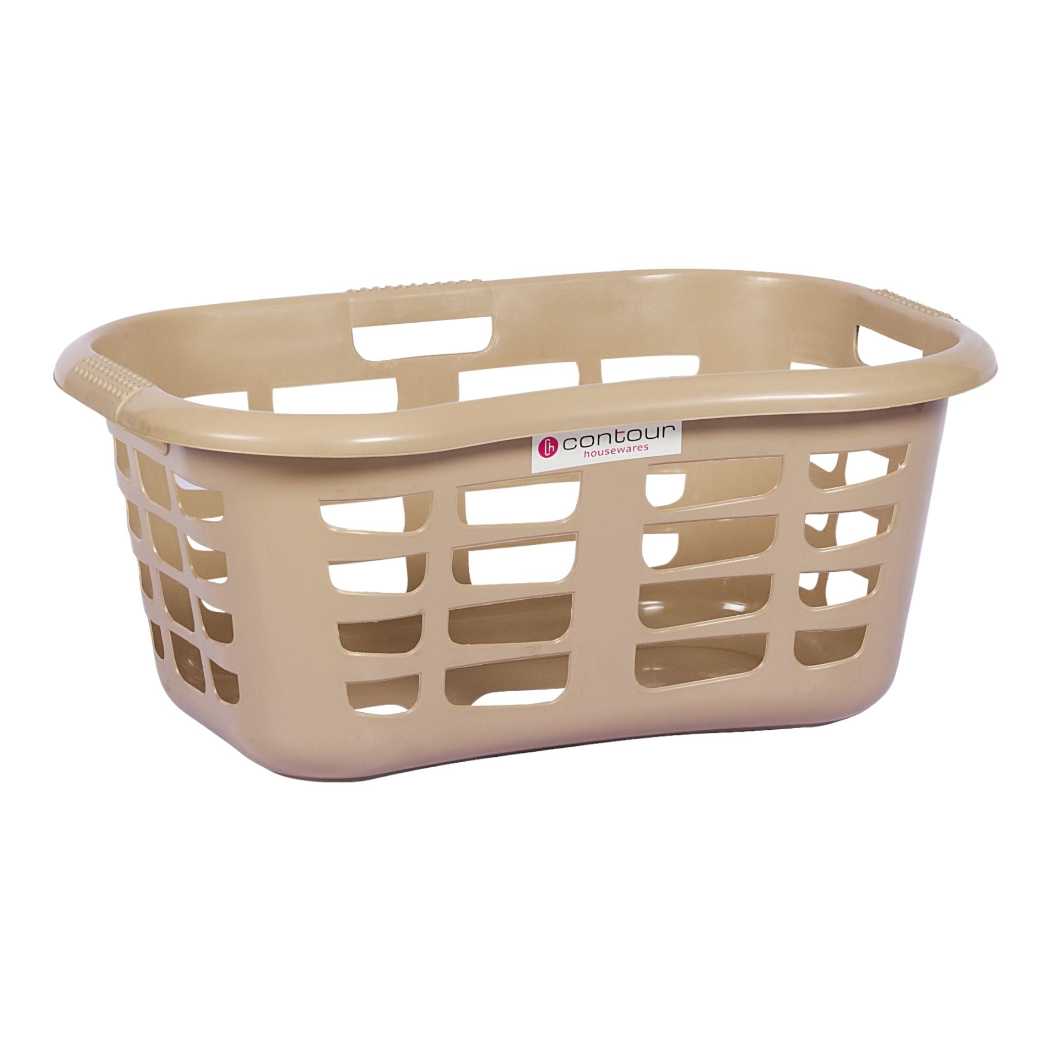 Linen Basket Plastic Contour Housewares Buzz