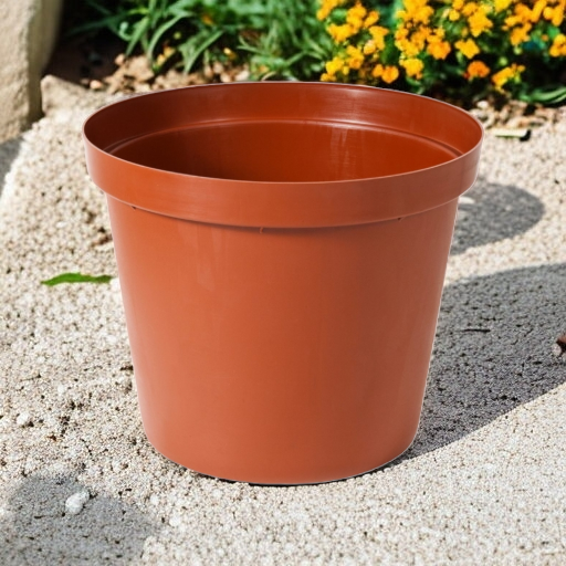 Plant Pot Plastic 5cm Terracotta
