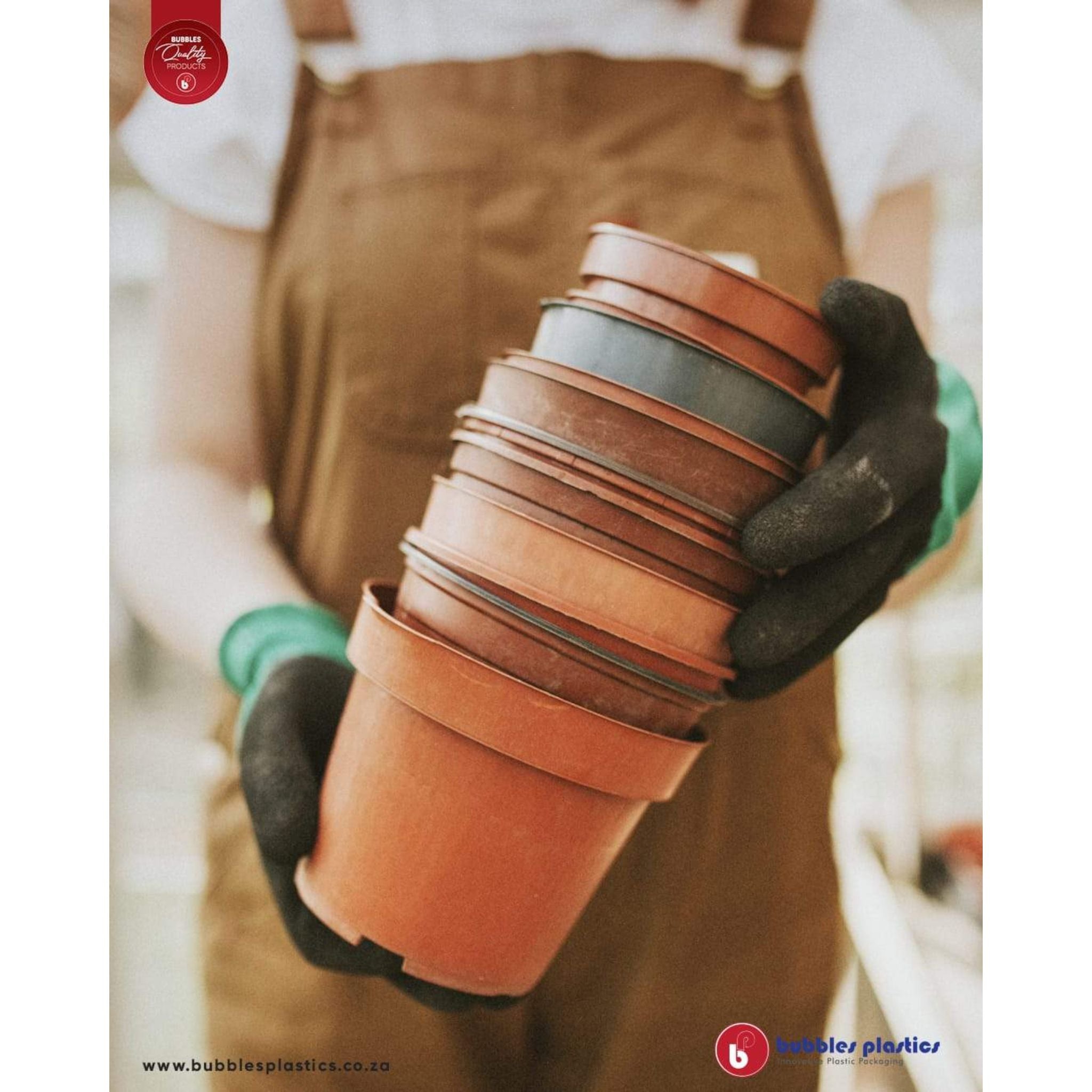 Plant Pot Plastic 15cm Terracotta