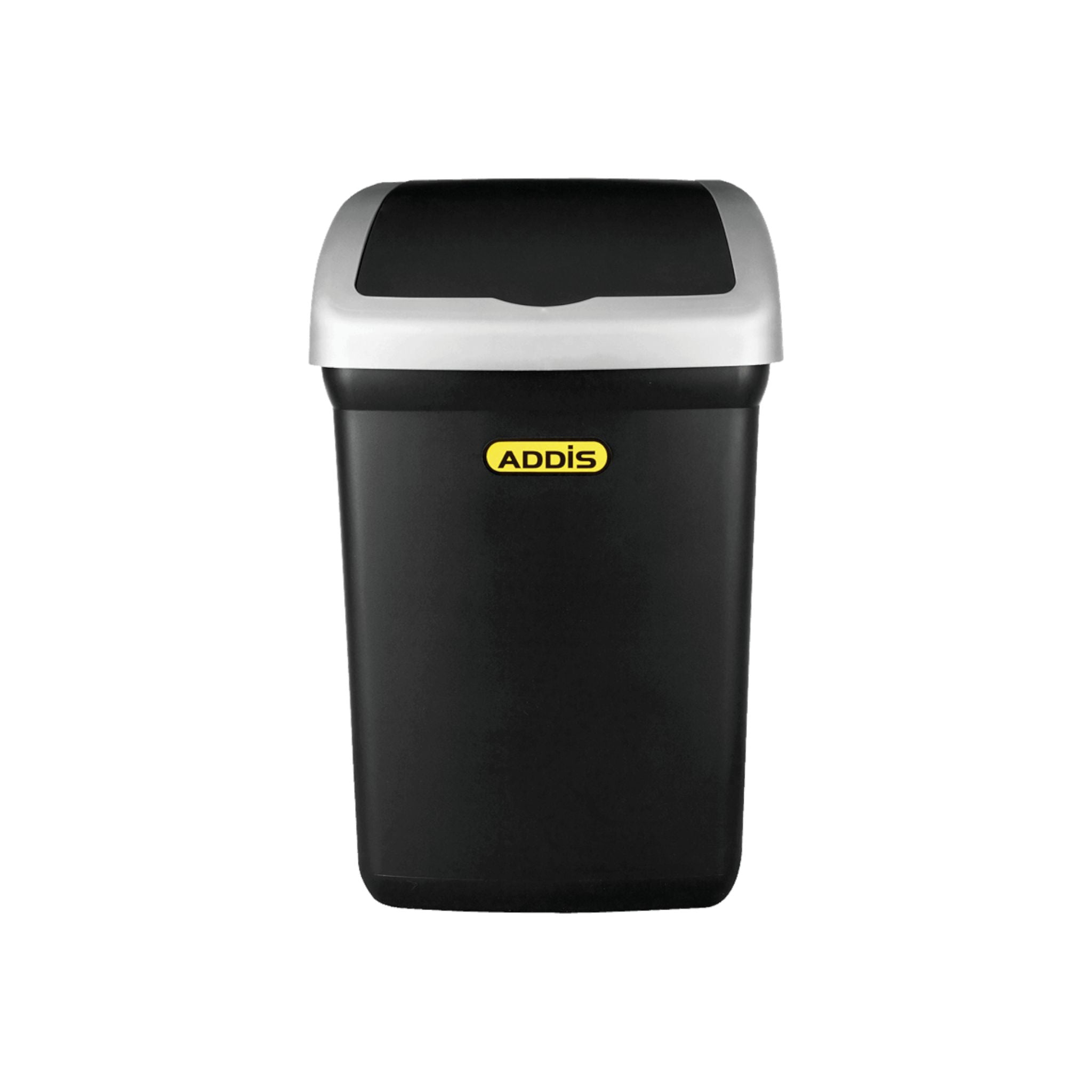 Addis 32L Dustbin with Flip Top Lid Black 91074BK