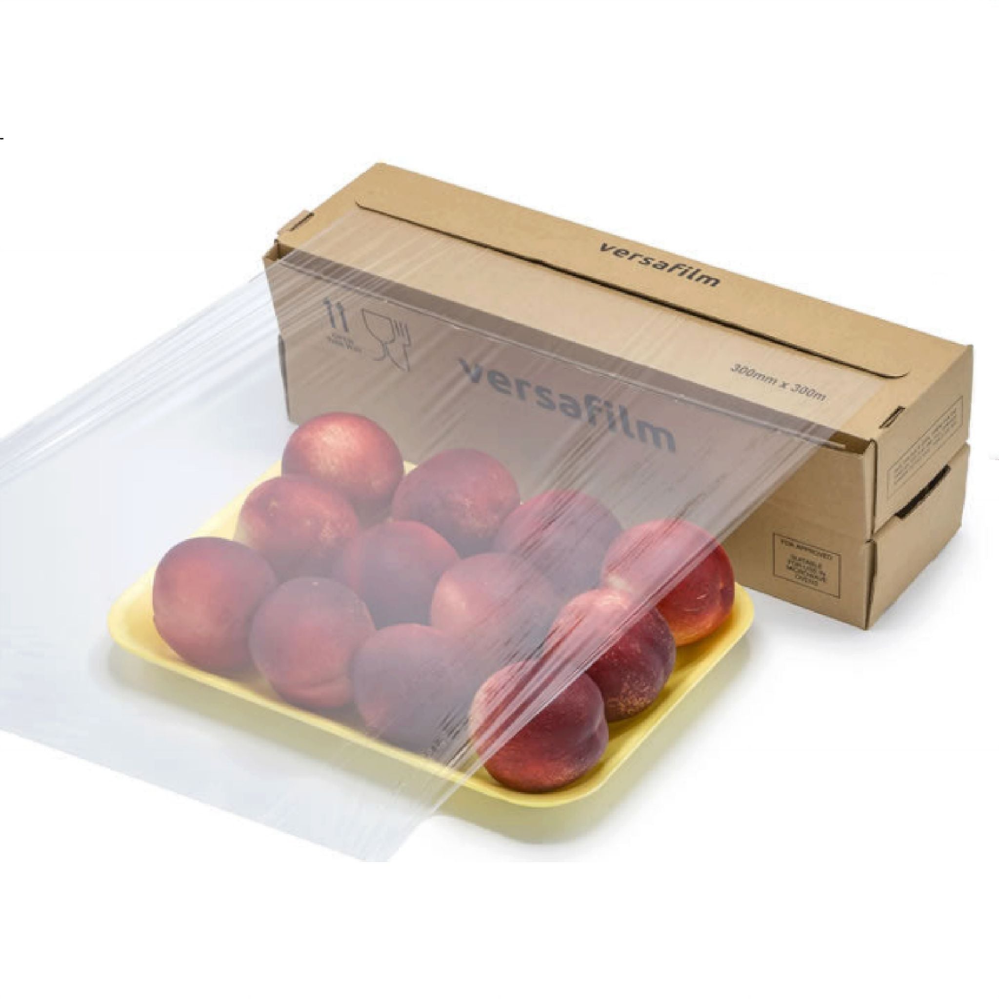 Cling Film Food Wrap 300mmx300m Roll with Dispenser Complete