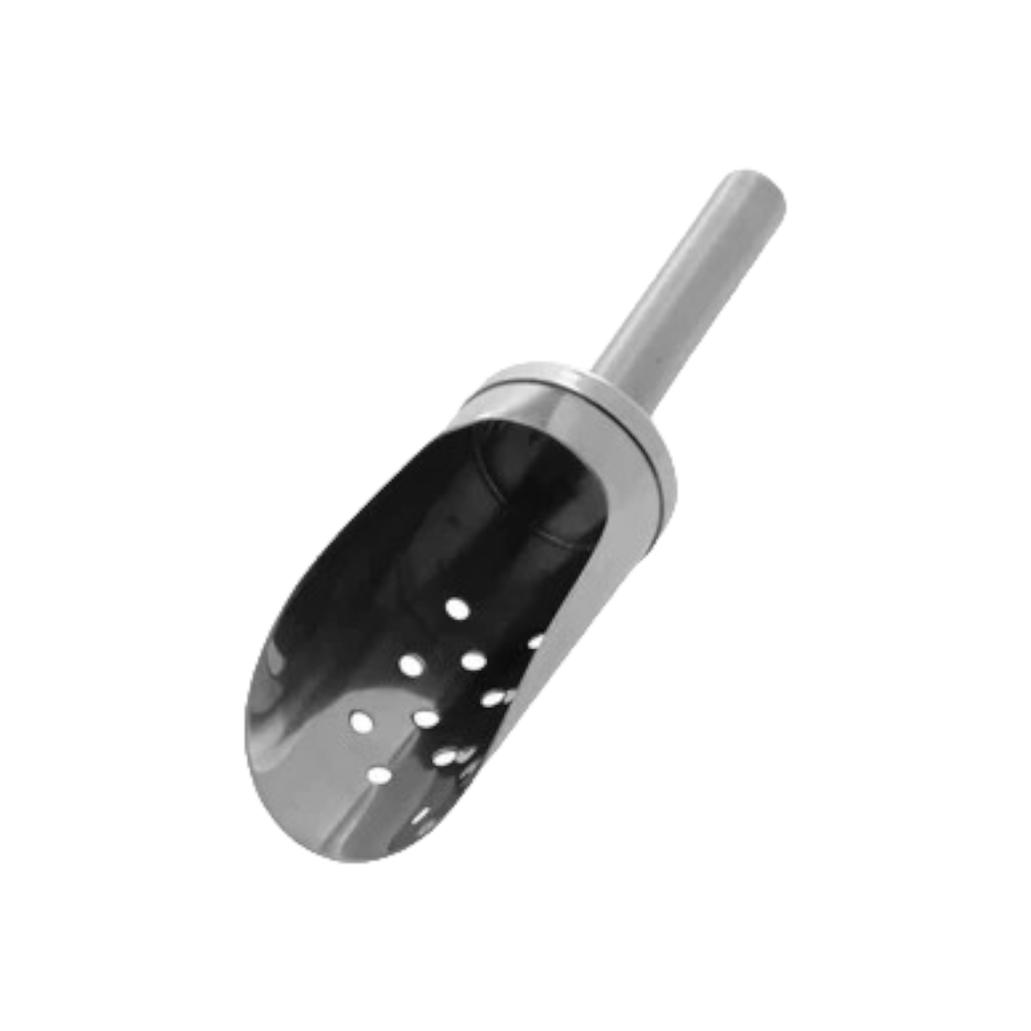 Scoop Stainless Steel with Hole 18cm