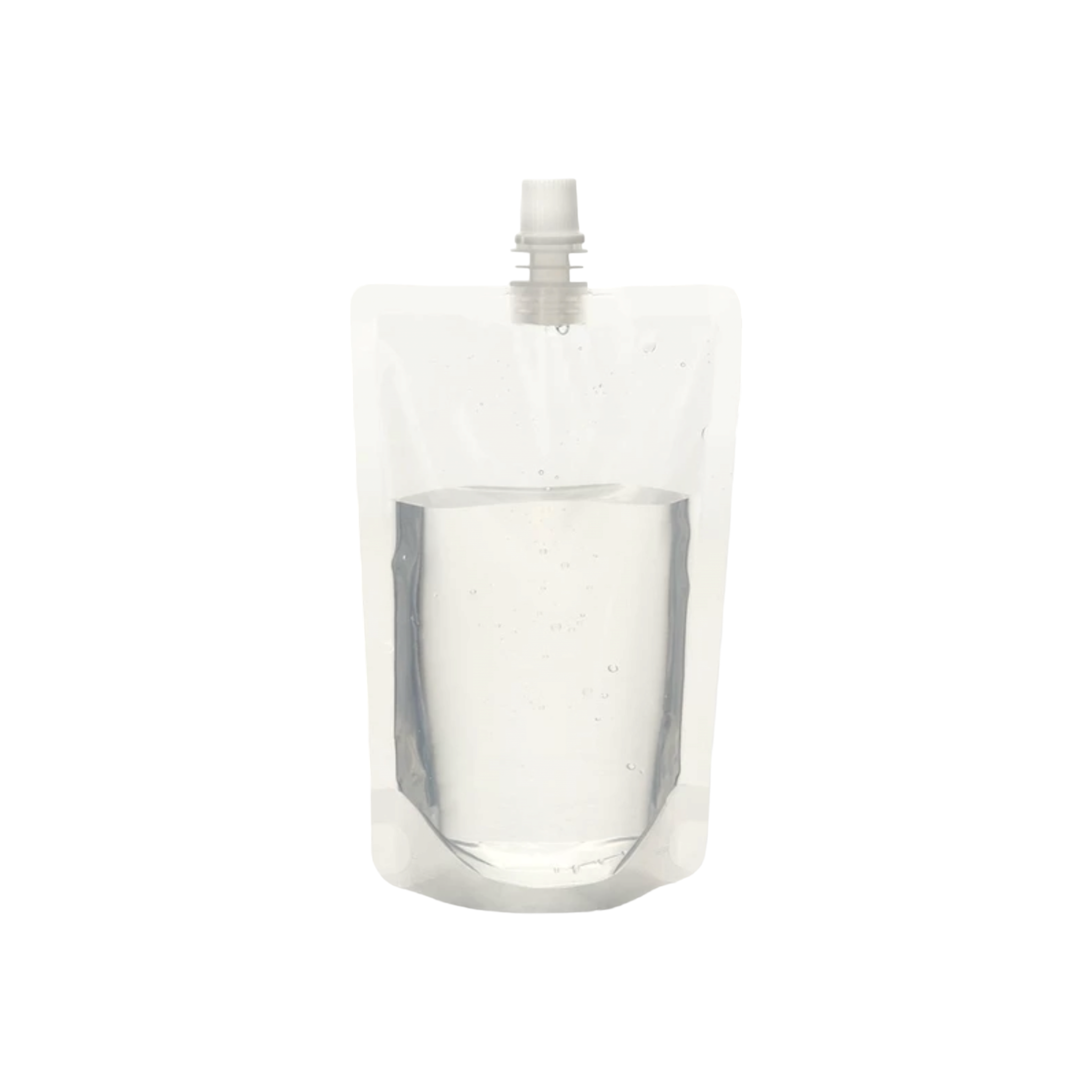 Stand-Up Pouch Bag 250ml Clear with Spout 10x16.5x3cm Resealable Beverage Packaging 100mic