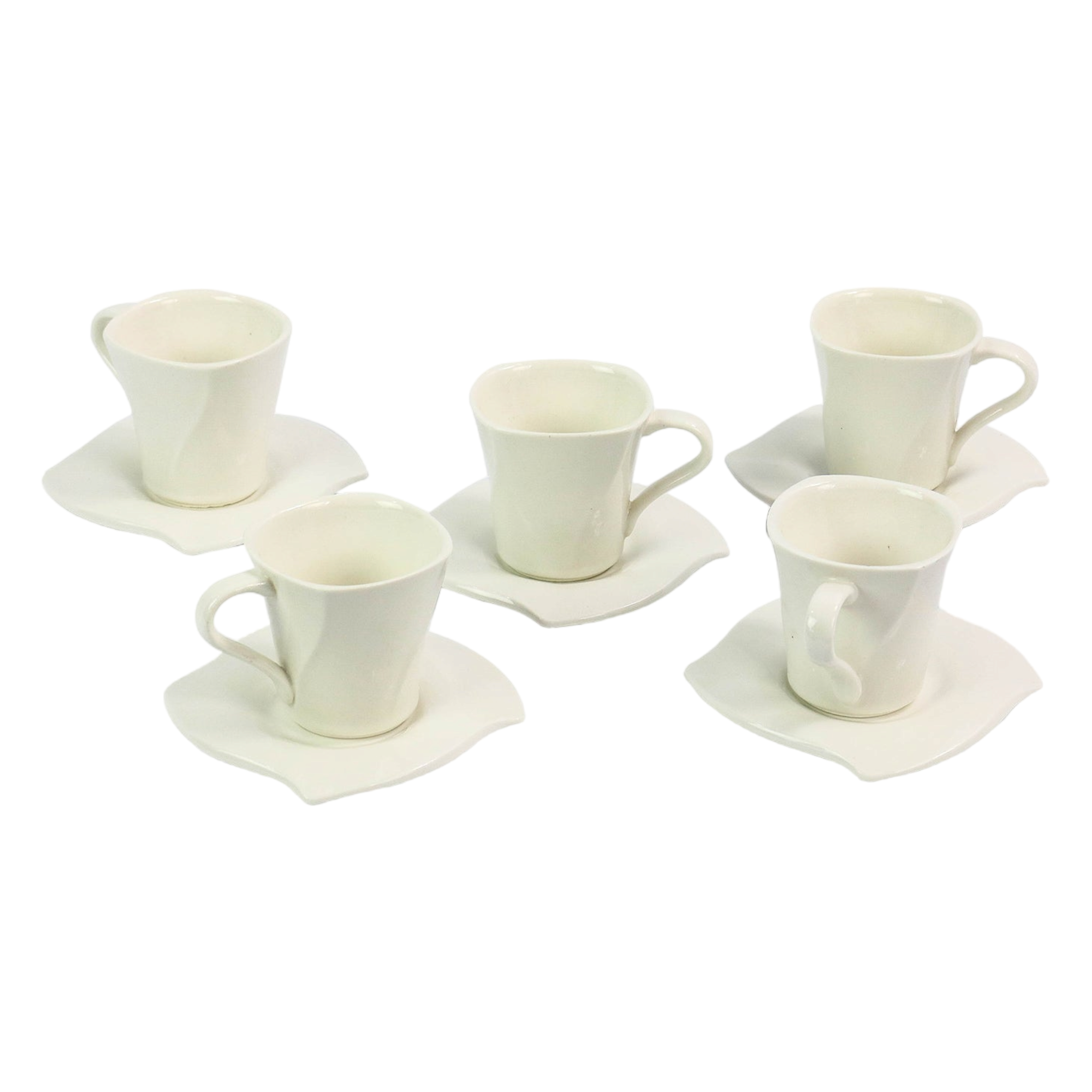 Ceramic Tea Set White 10pc  XDIN1339