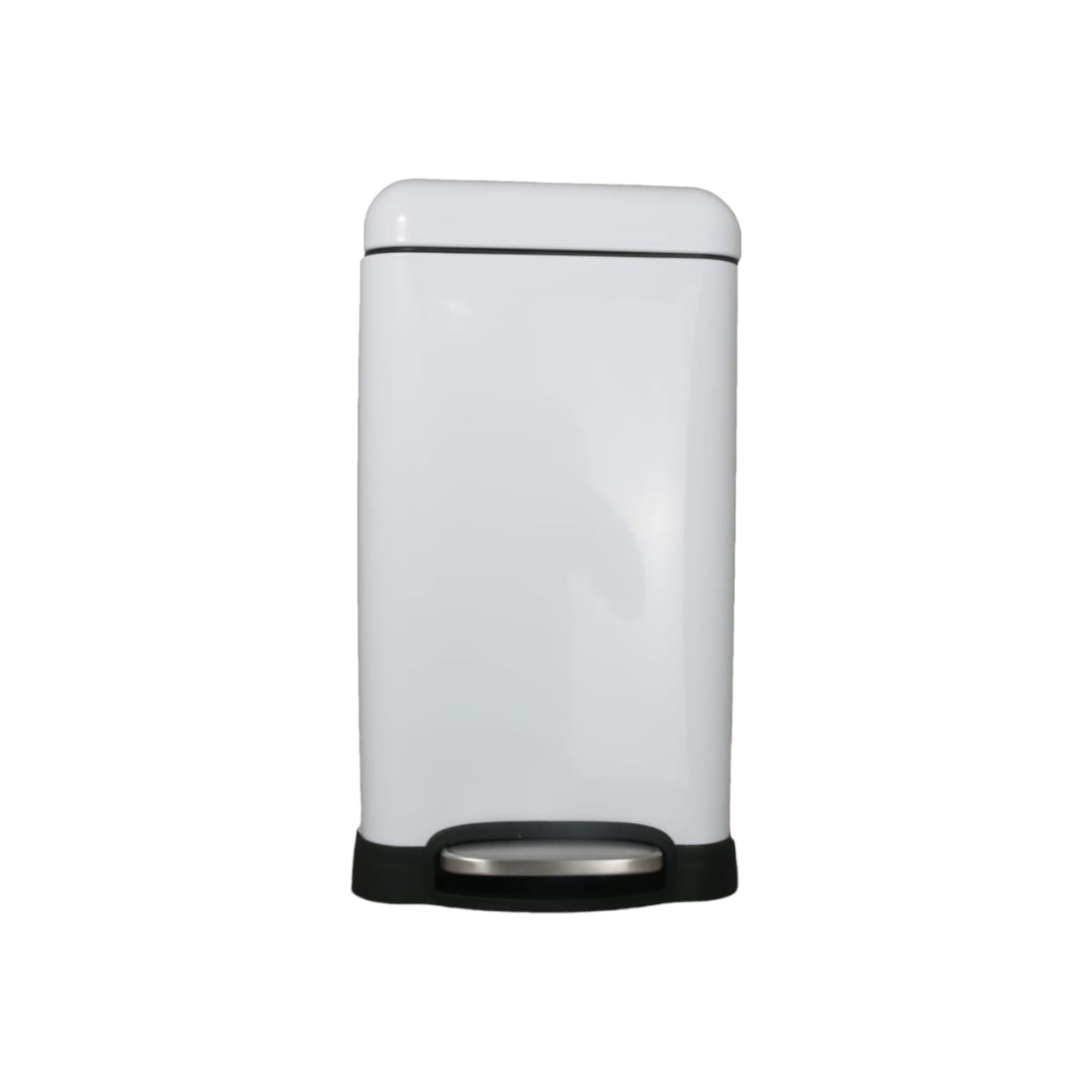 Aqua Kitchen Dustbin 12L White 28660