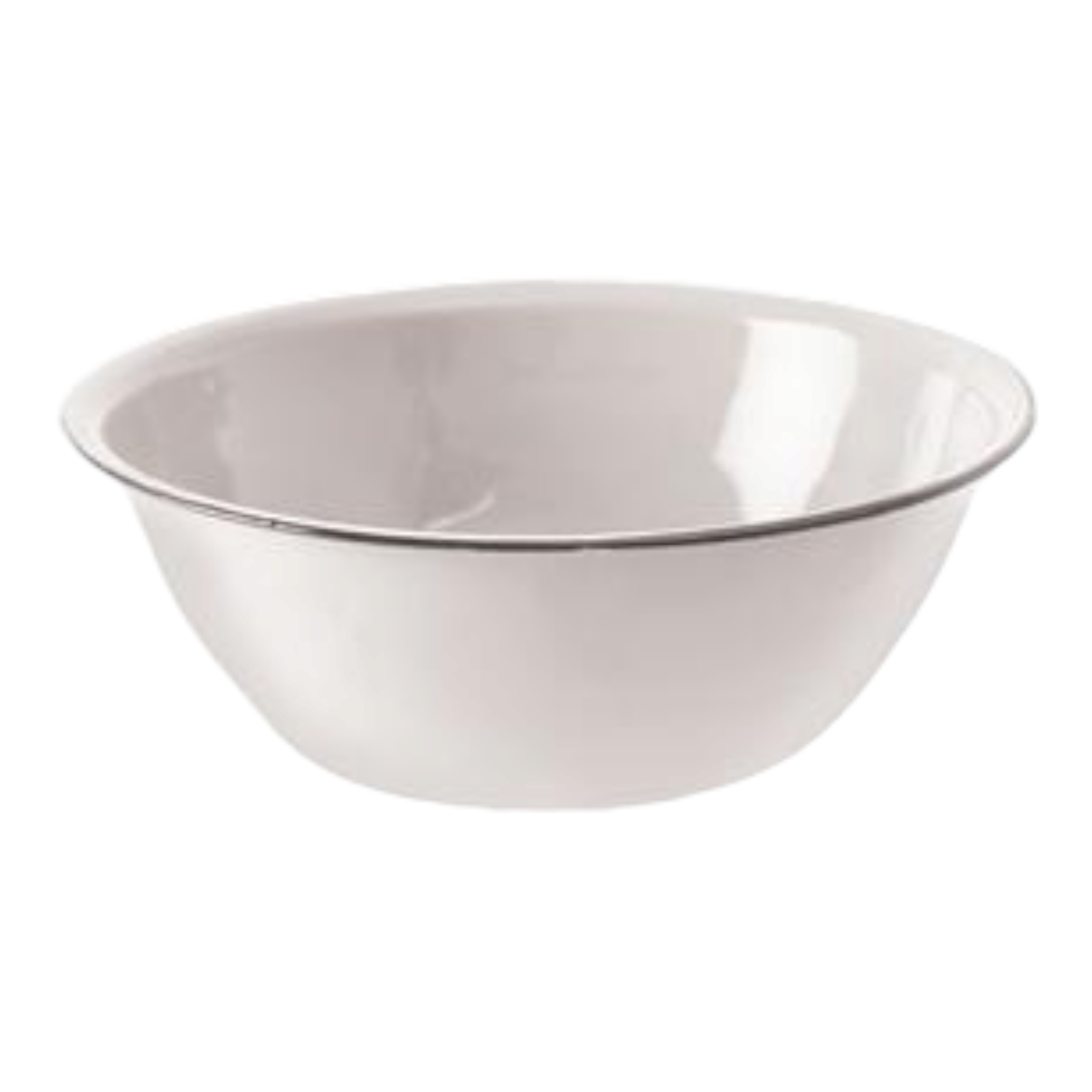 Enamel Mixing Bowl 20cm White Cash Bowl