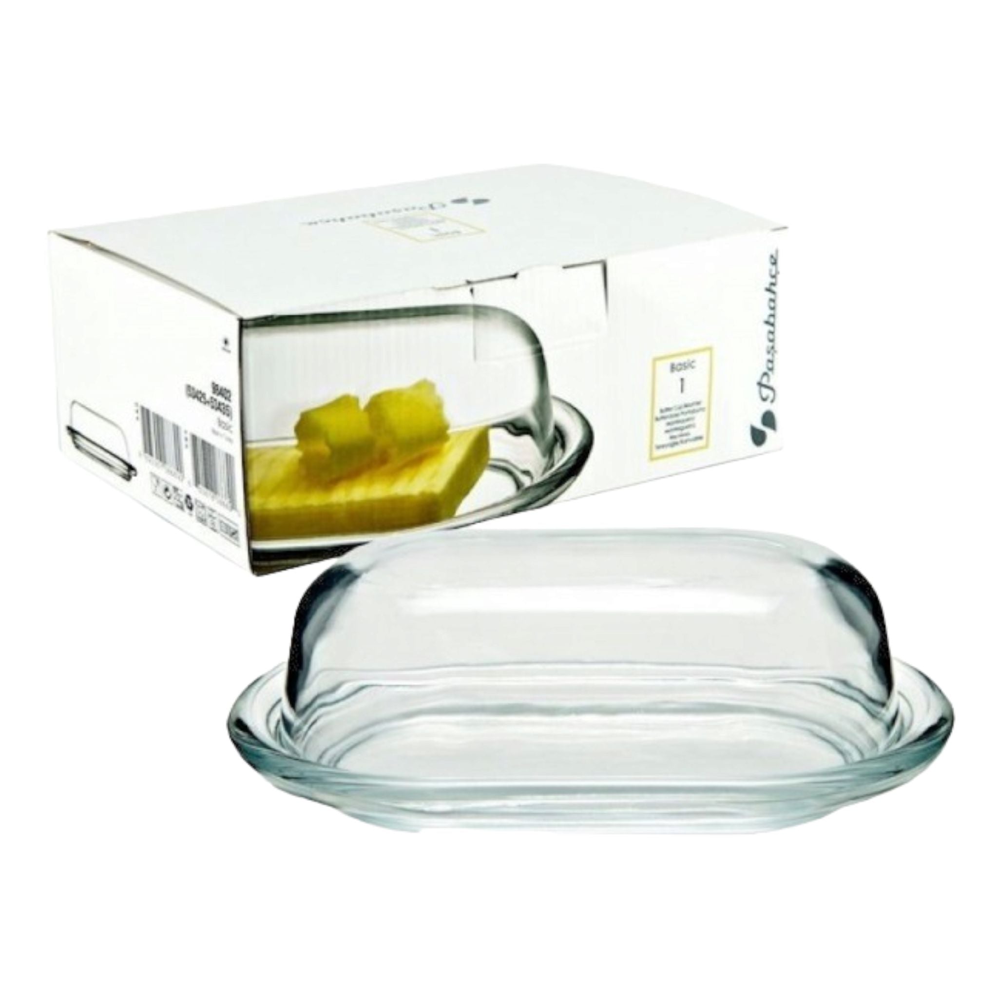 Pasabahce Butter Dish Basic 250g 131x198mm 98402