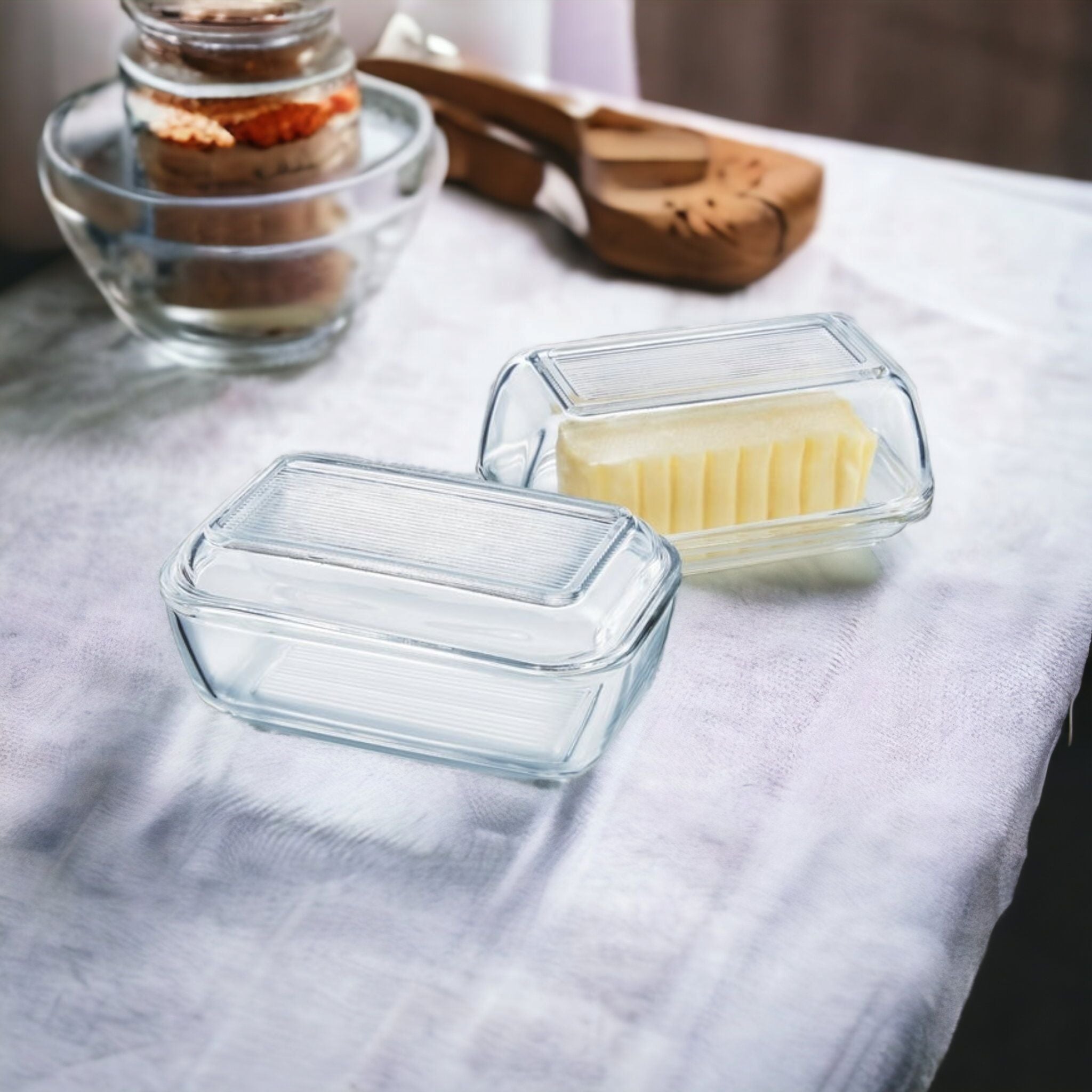 Luminarc Butter Dish Tempered Clear  37103