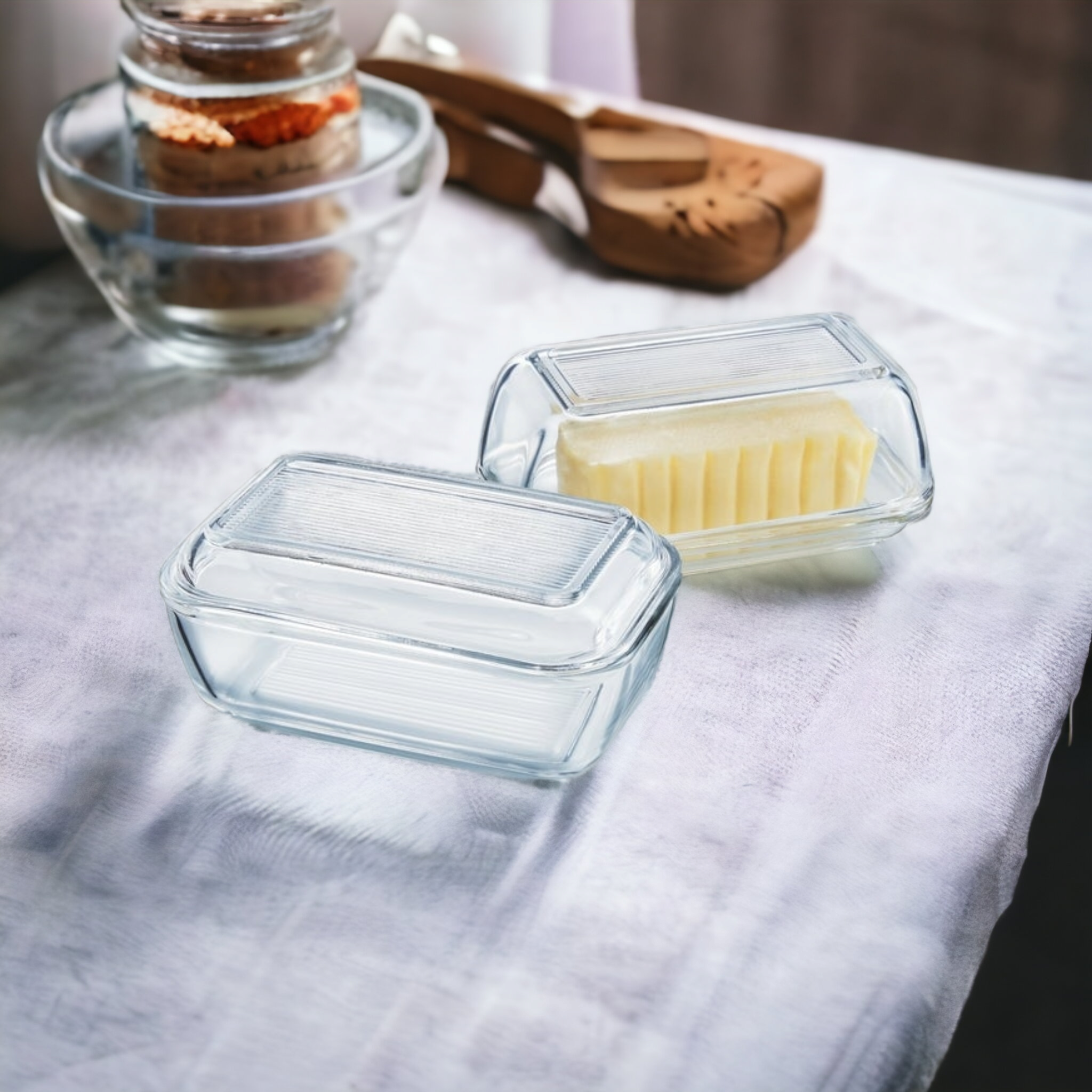 Luminarc Butter Dish Tempered Clear  37103