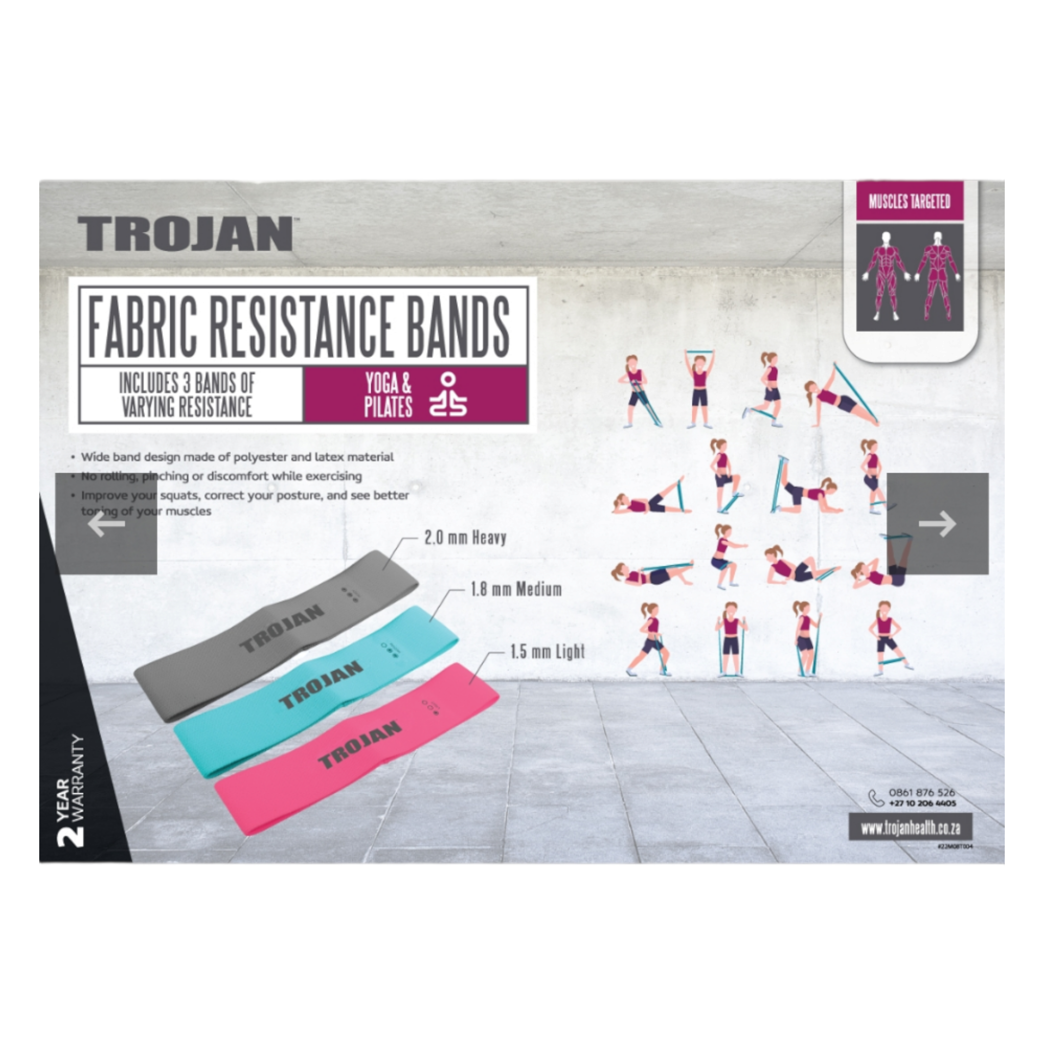 Trojan Material Resistance Band Set