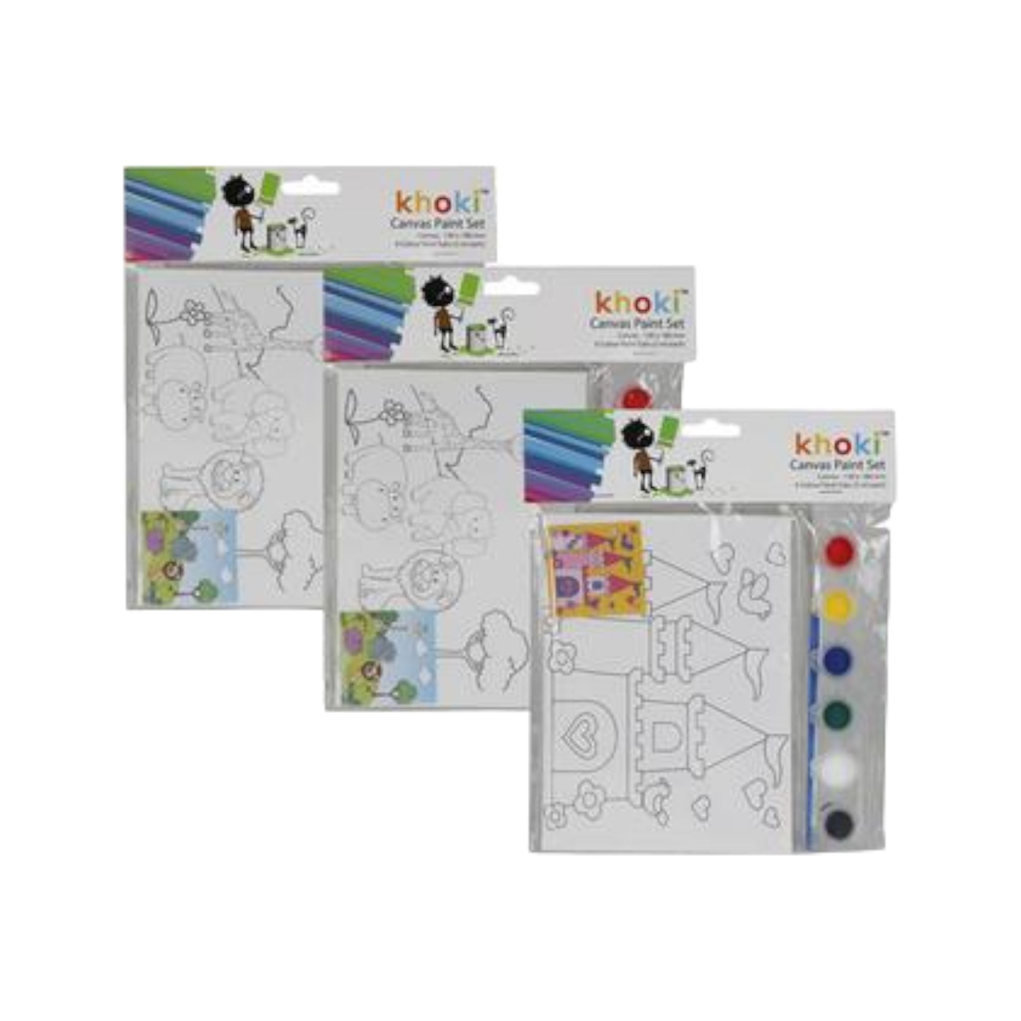 Arts Crafts Paint & Canvas Set