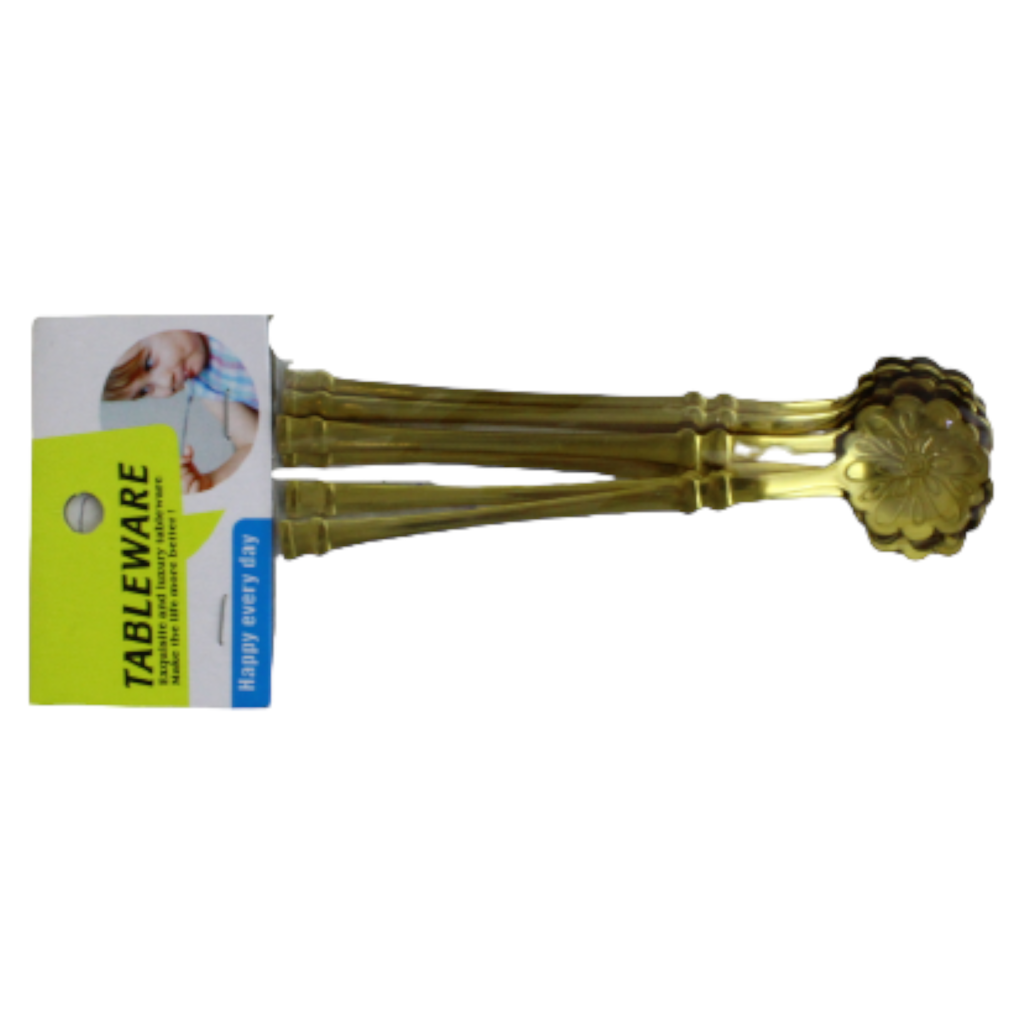 Coffee Spoon Gold Stainless Steel  13cm 6Pcs XSS2219