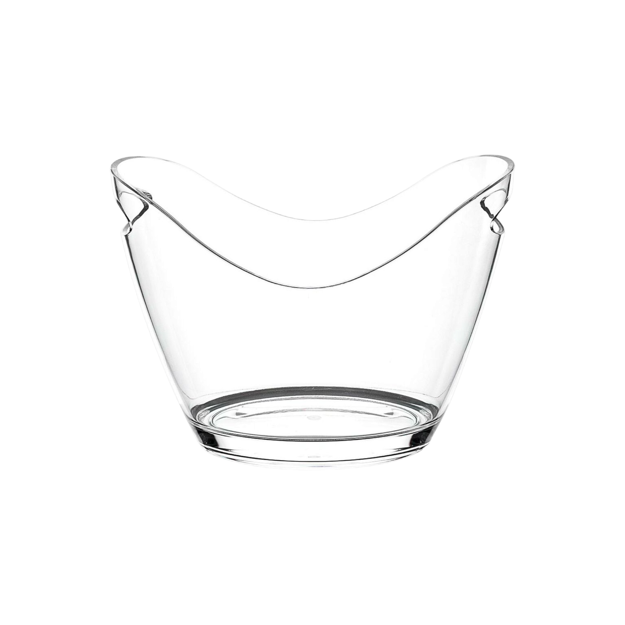 Bar Butler Acrylic Ice Bucket Cooler 4L Oval Shape Clear 73144